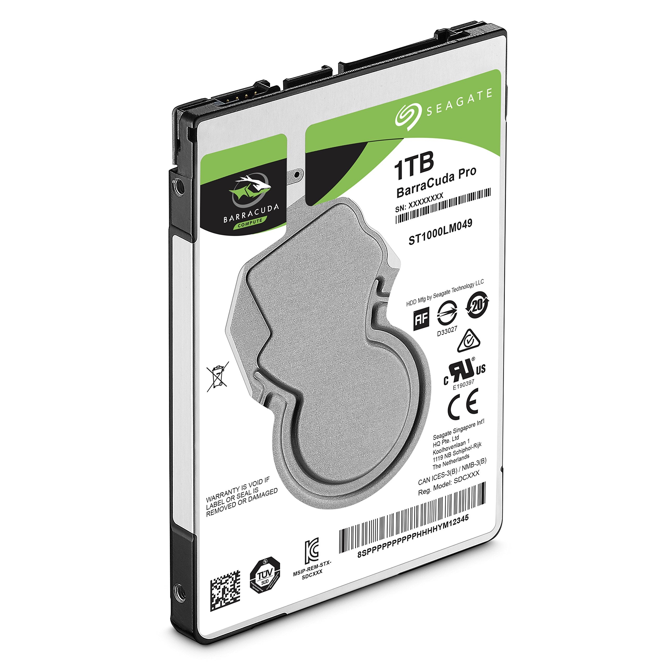 Seagate BarraCuda Pro 1TB Internal Hard Drive Performance HDD � 2.5 Inch SATA 6 Gb/s 7200 RPM 128MB Cache for Computer Desktop PC Laptop, Data Recovery � Frustration Free Packaging (ST1000LM049)