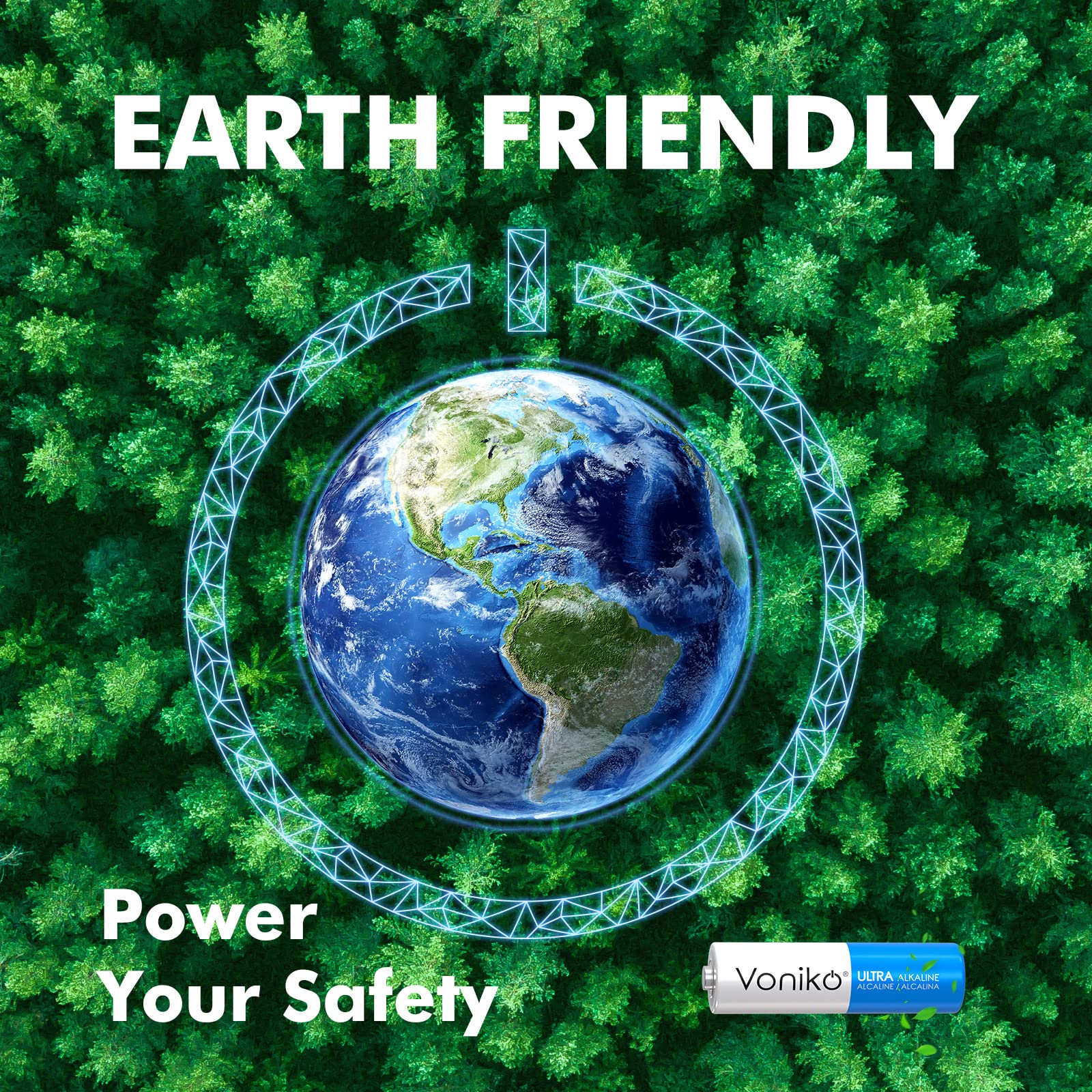 Voniko - Premium Grade Aa Batteries -16 Pack- Alkaline Double A Battery - Ultra Long-Lasting, Leakproof 1.5V Batteries - 10-Year