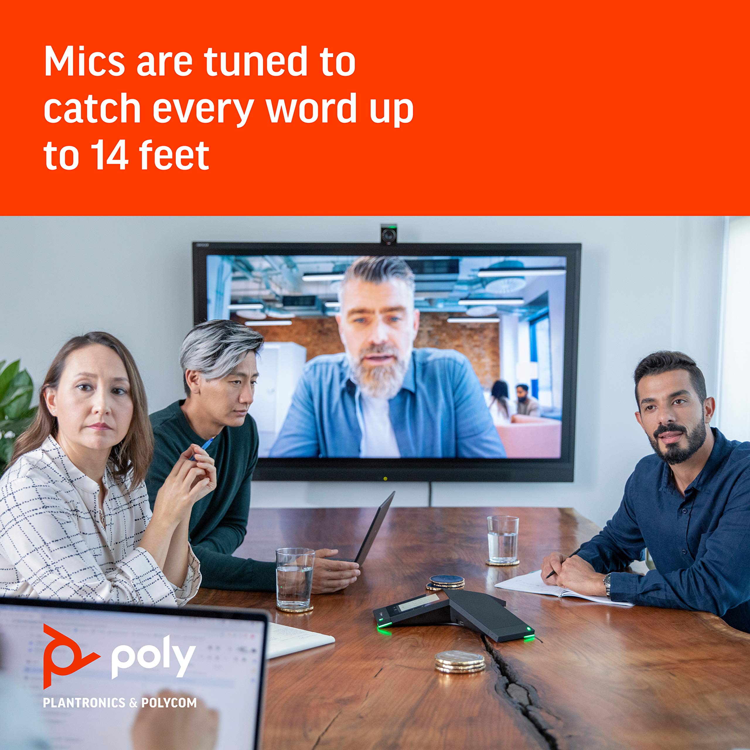 Polycom Realpresence Trio 8500 Conference Phone (2200-66700-025), Red