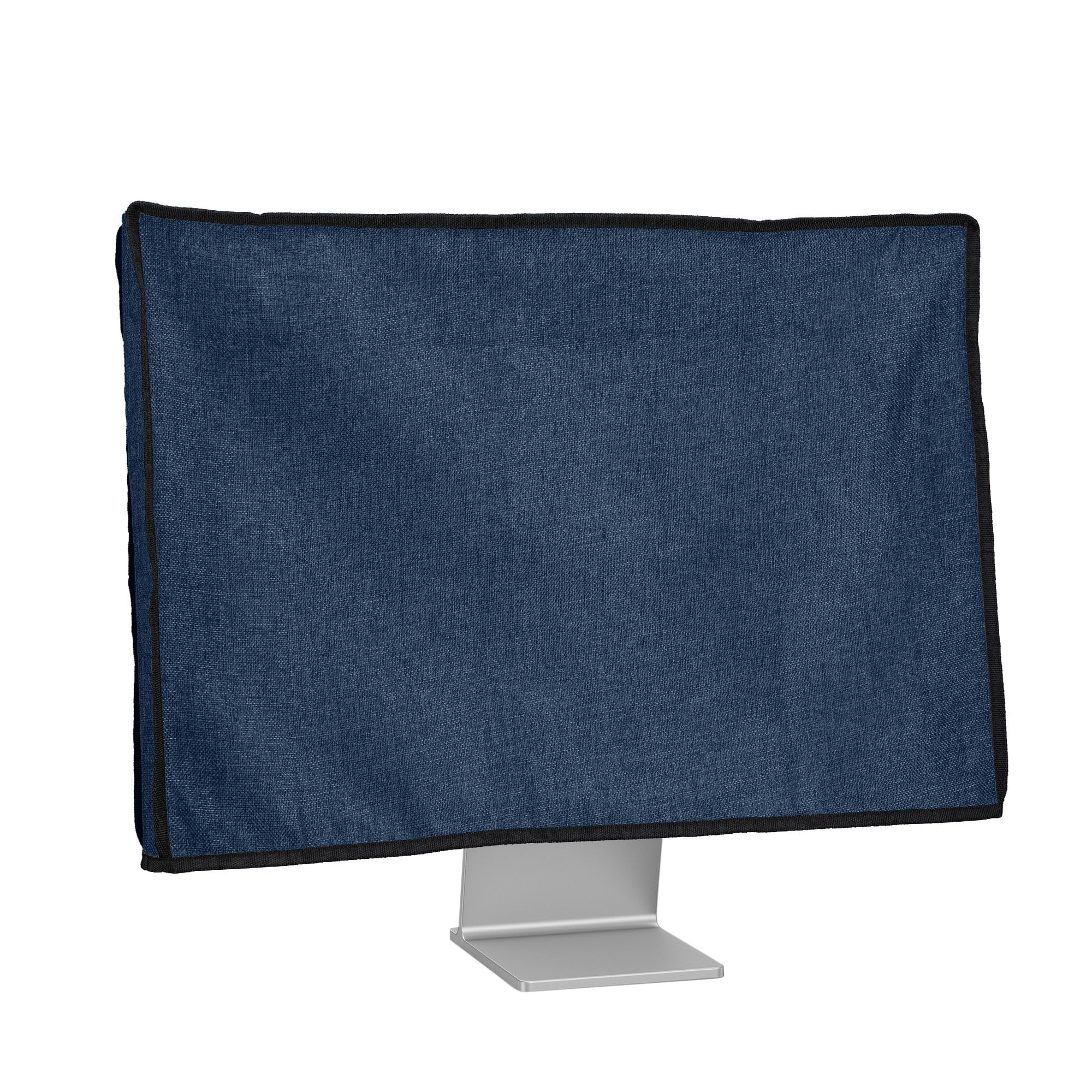 kwmobile Dust Cover for 20-22 Monitor - Linen Monitor Display Protector - Protect Your Computer Screen - Blue Grey