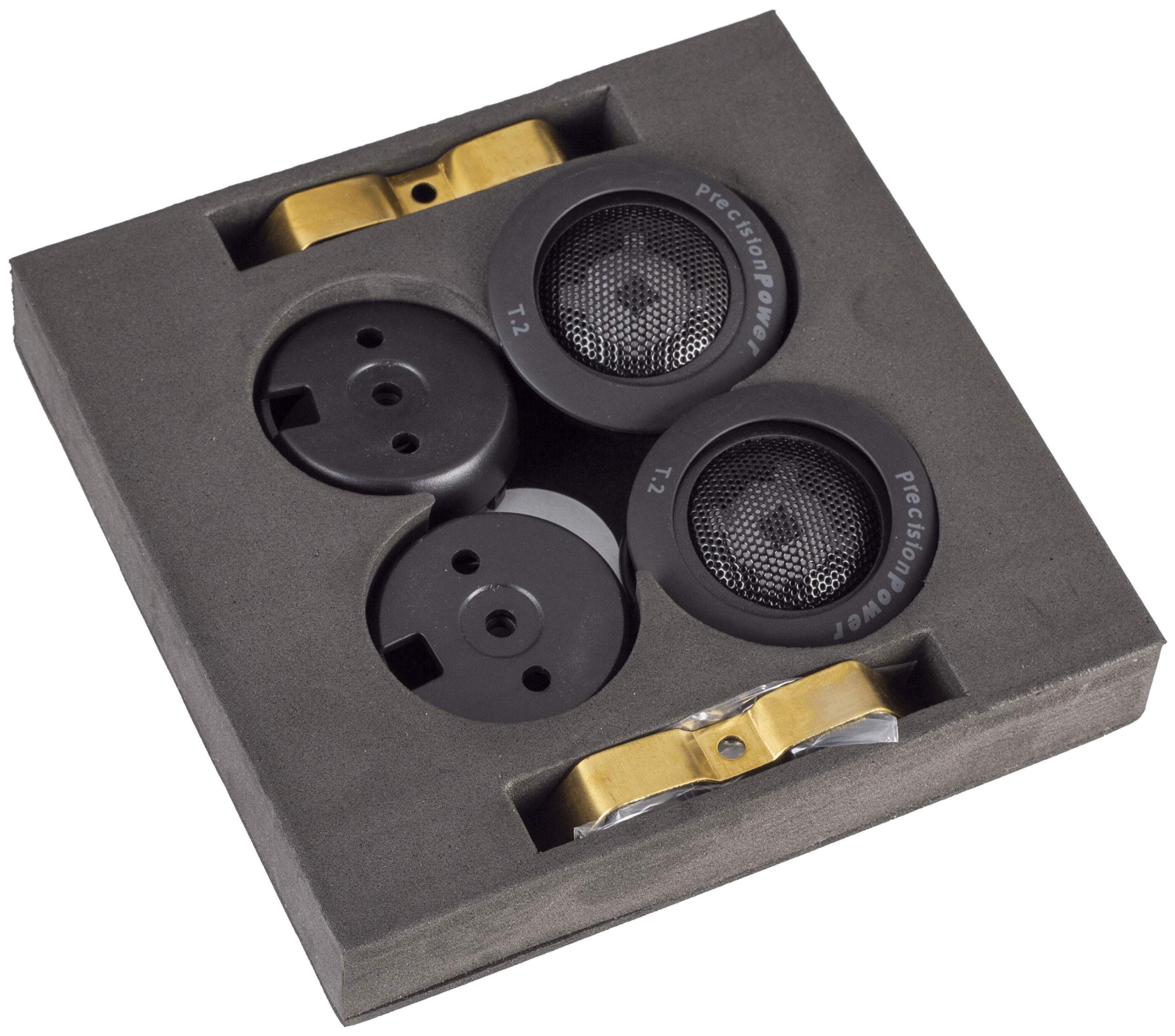 Precision Power: Pro Audio T.2 Niobium Micro Dome 1 Inch Tweeters 100W 4 Ohm Car Audio/Car Speakers