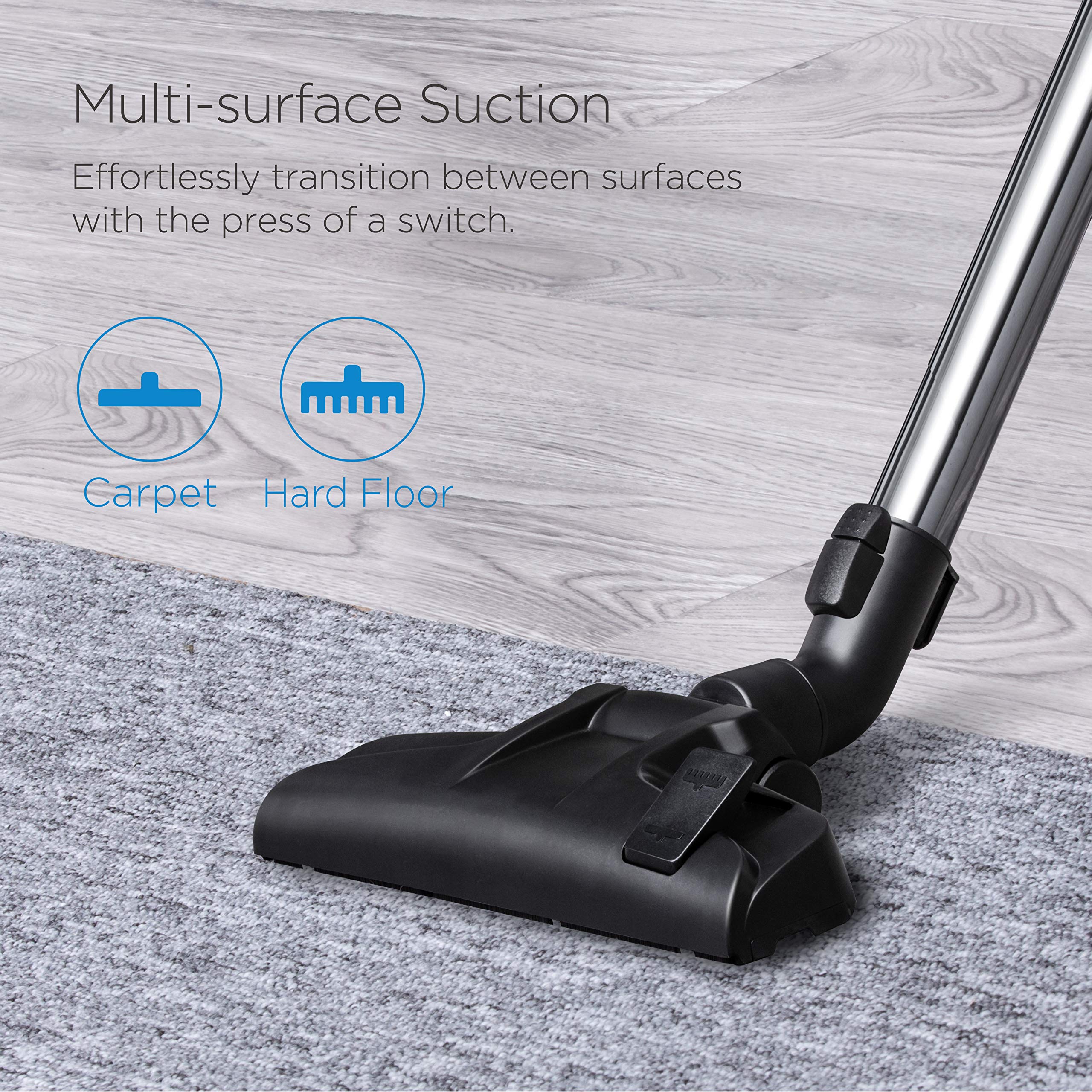 Eureka Bagless Canister Vacuum Cleaner, Lightweight Vac For Carpets And Hard Floors, W/Filter, Blue