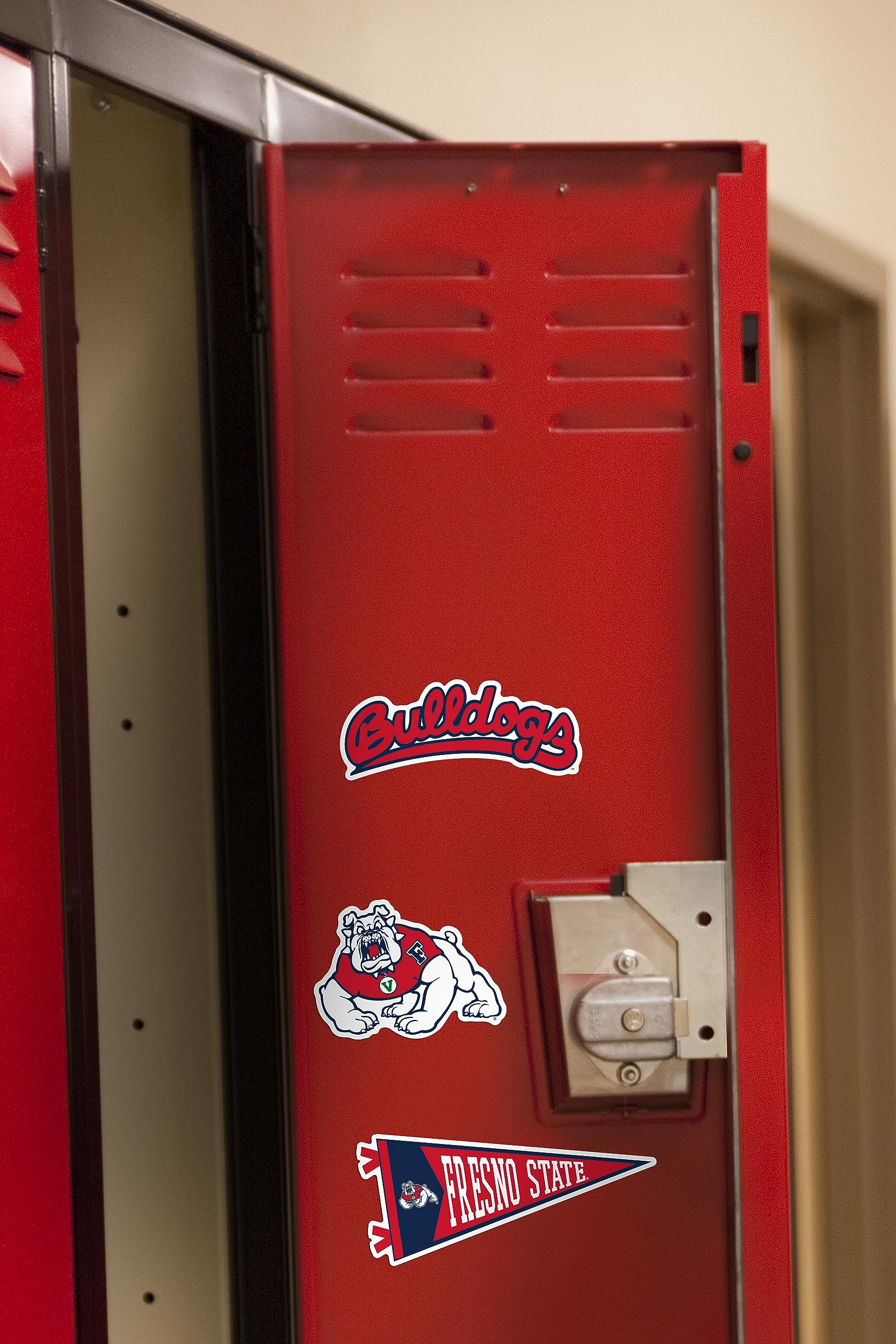 GRAPHICS & MORE Fresno State University Vinyl Stickers - 9 Pack for Laptop, Water Bottle, Scrapbooking, Indoor/Outdoor Use