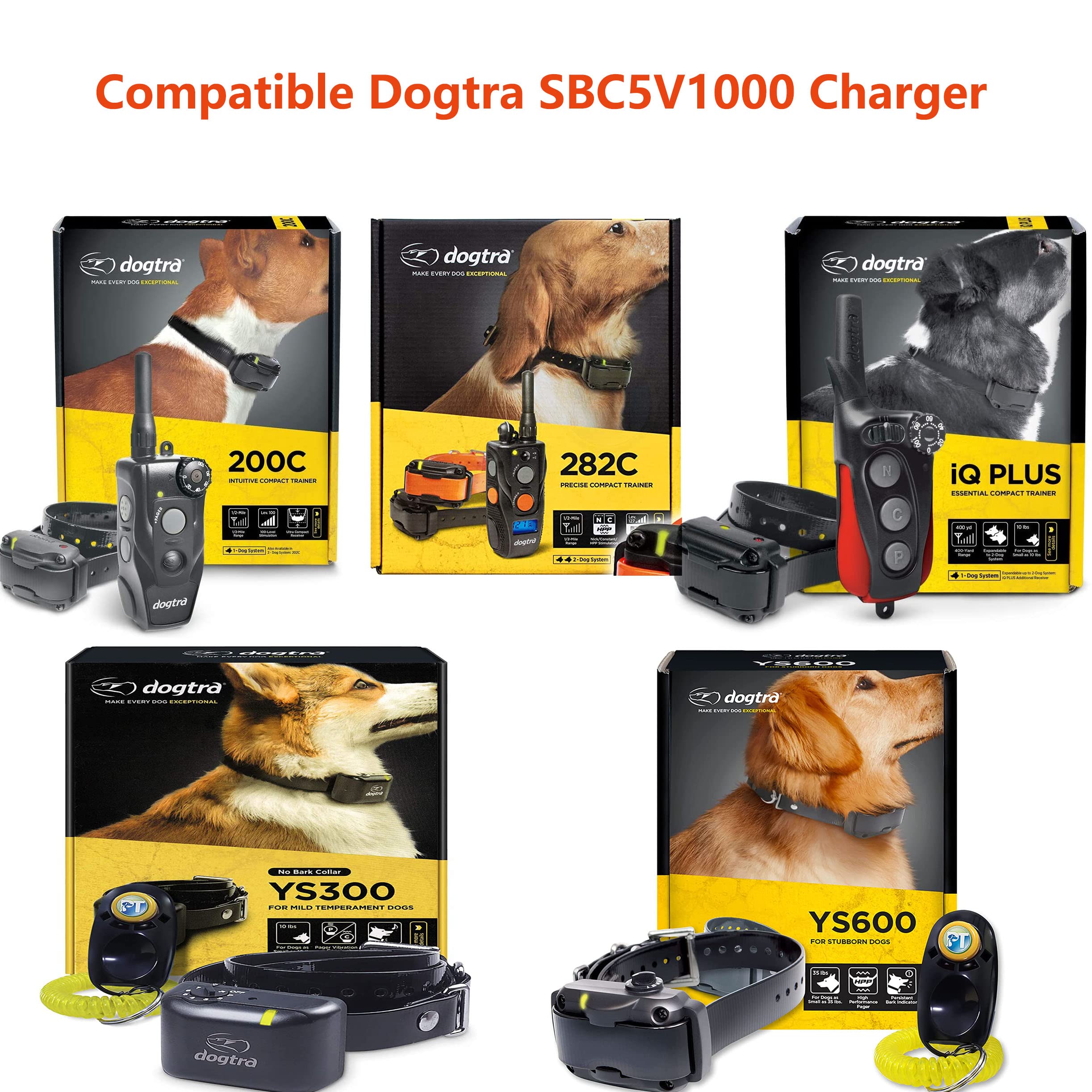 Usb Charger Cord Charging Cable 5V 1A Compatible With Dogtra Sbc5V1000 5.5 200C 202C 282C Iq Plus Ef 3000 Ys300 Ys600 Hk X105 A0