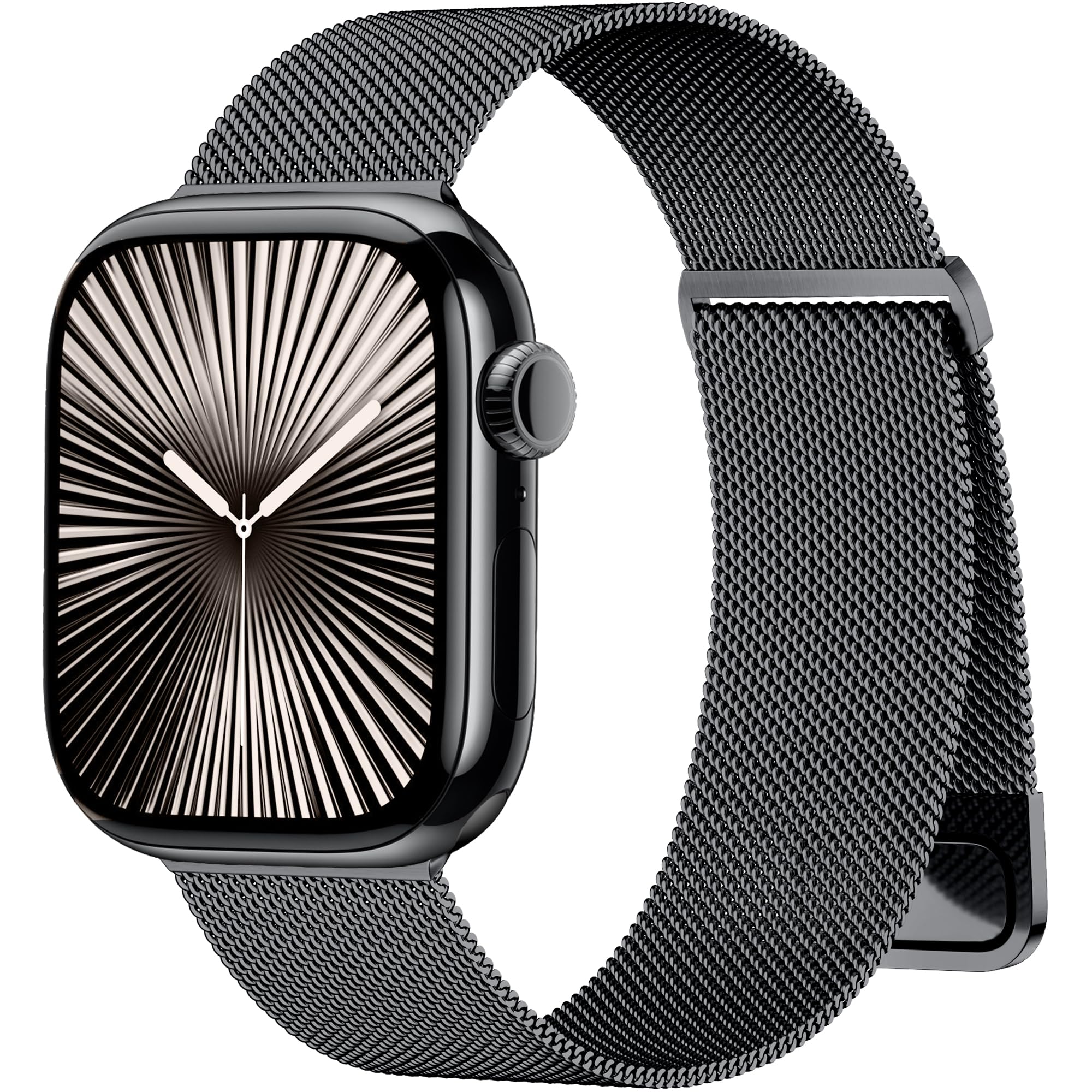 Rabini Metal Bands Compatible With Apple Watch Band 38Mm 40Mm 41Mm 42Mm 46Mm 44Mm 45Mm 49Mm For Women Men, Stainless Steel Mesh