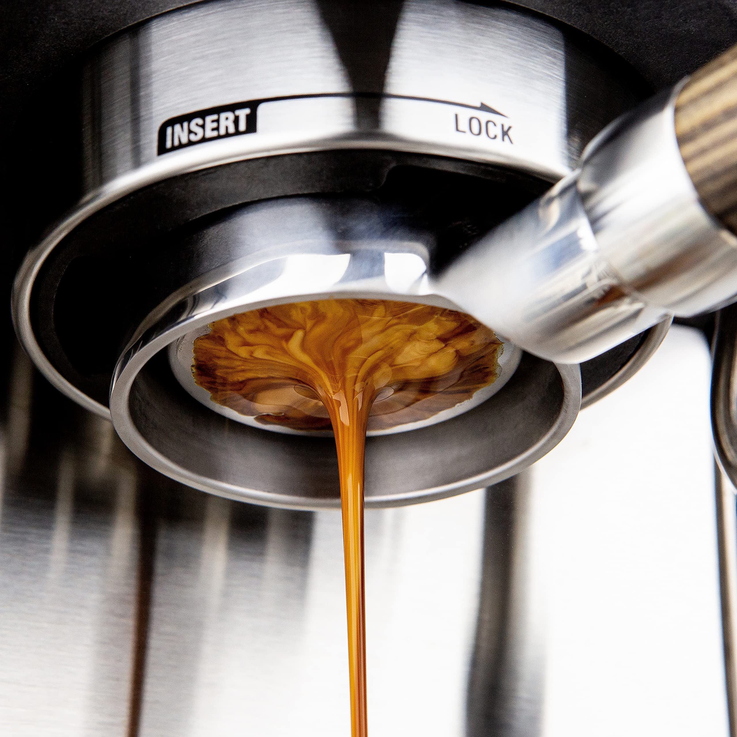 Crema Coffee Products   54Mm Filter Basket   Double Shot   Stainless Steel (Double Shot)