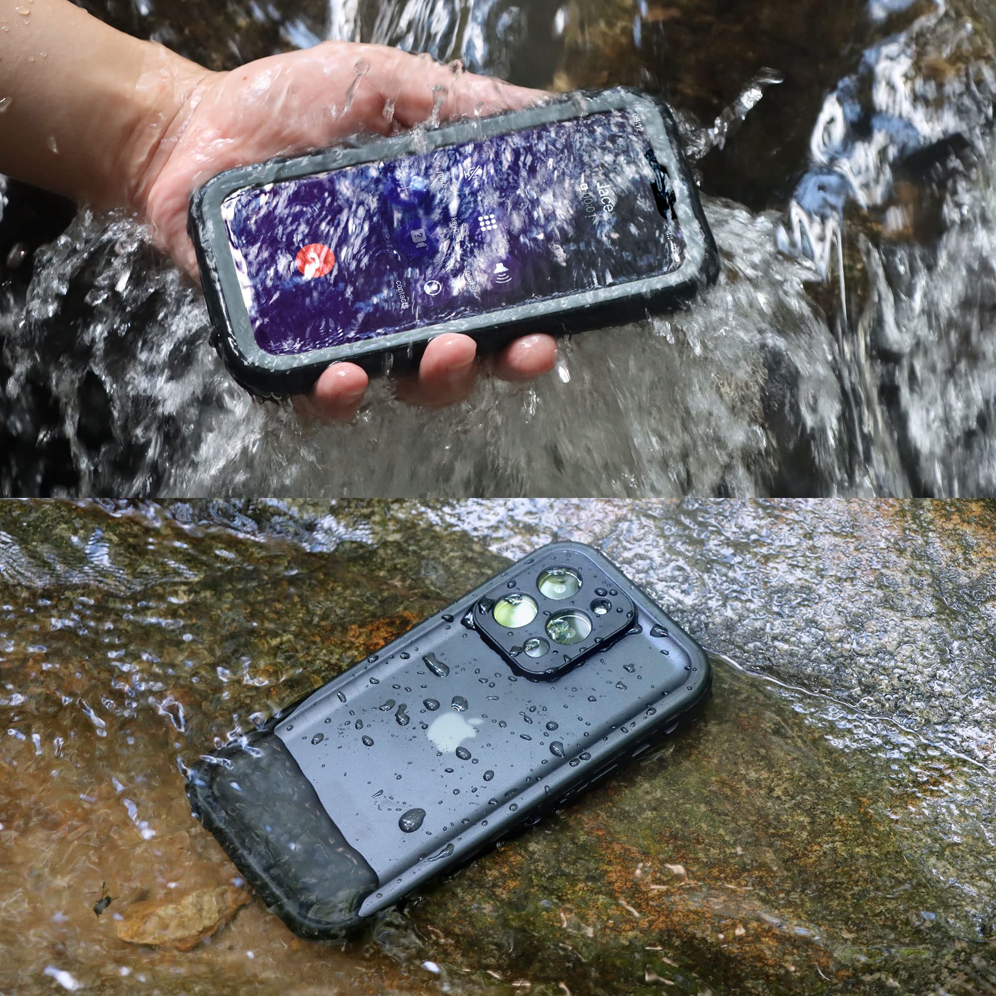 Sportlink For Iphone 14 Pro Case   Waterproof Shockproof Dustproof Full Body Sealed Protective Case With Built In Screen Protect