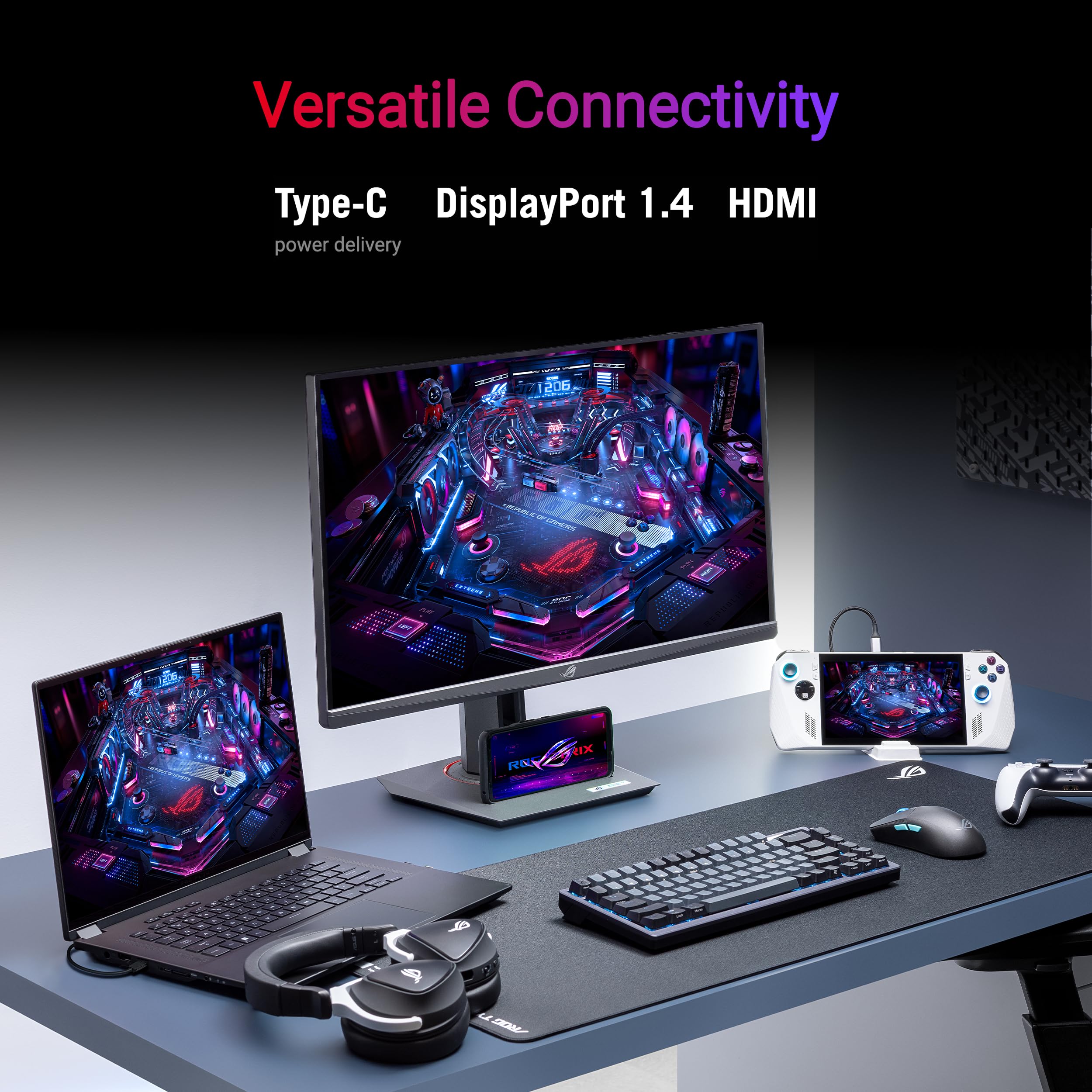 ASUS ROG Strix 27" 1080p USB-C Gaming Monitor - Thumbnail 2