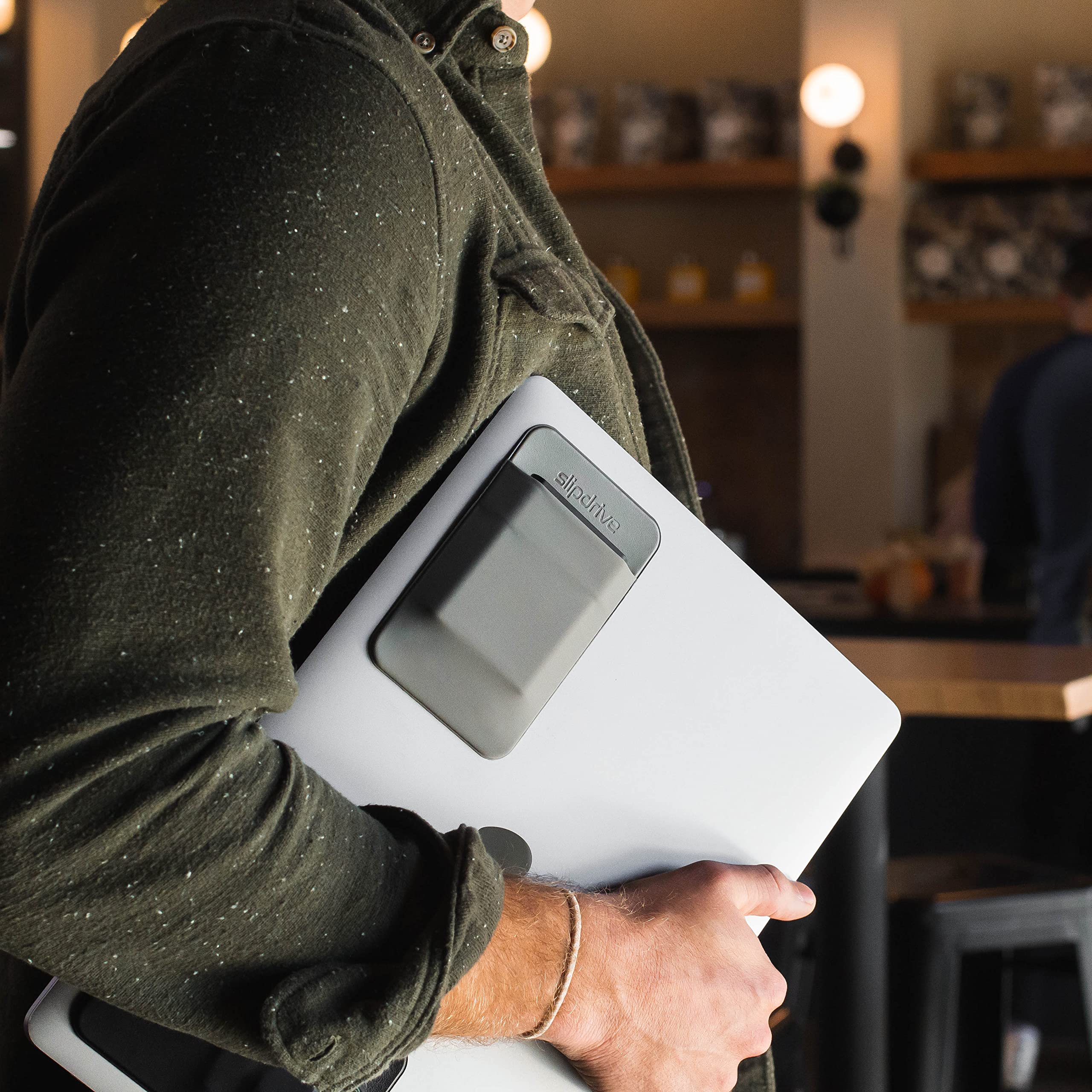 Slipdrive   Portable Hard Drive Sleeve For Laptop   Ssd Solid State Drive   Reusable Adhesive   5    X 3.2    Stick On External