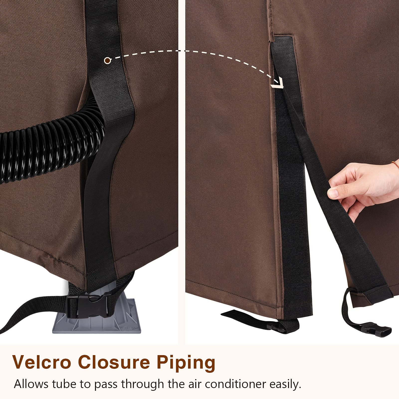 Brivic Ac Covers For Outside Unit Air Conditioner Covers For Outdoor Winter Fits Up To 38 X 38 X 40 Inches