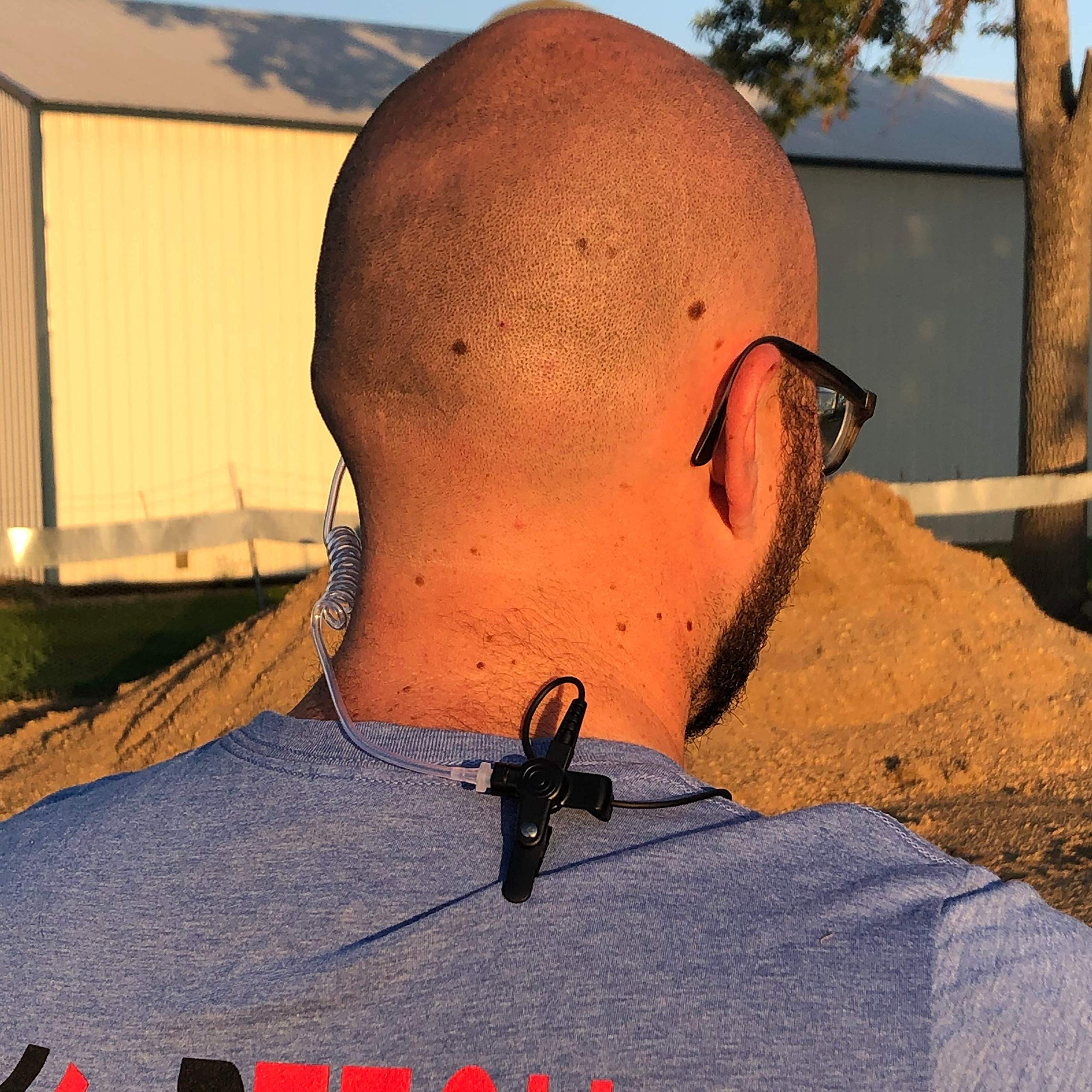 Btech Qhm07 Platinum Series Noise-Cancelling Earpiece With In-Line Ptt & Microphone For K1 Radios Like Baofeng, Kenwood Radios (