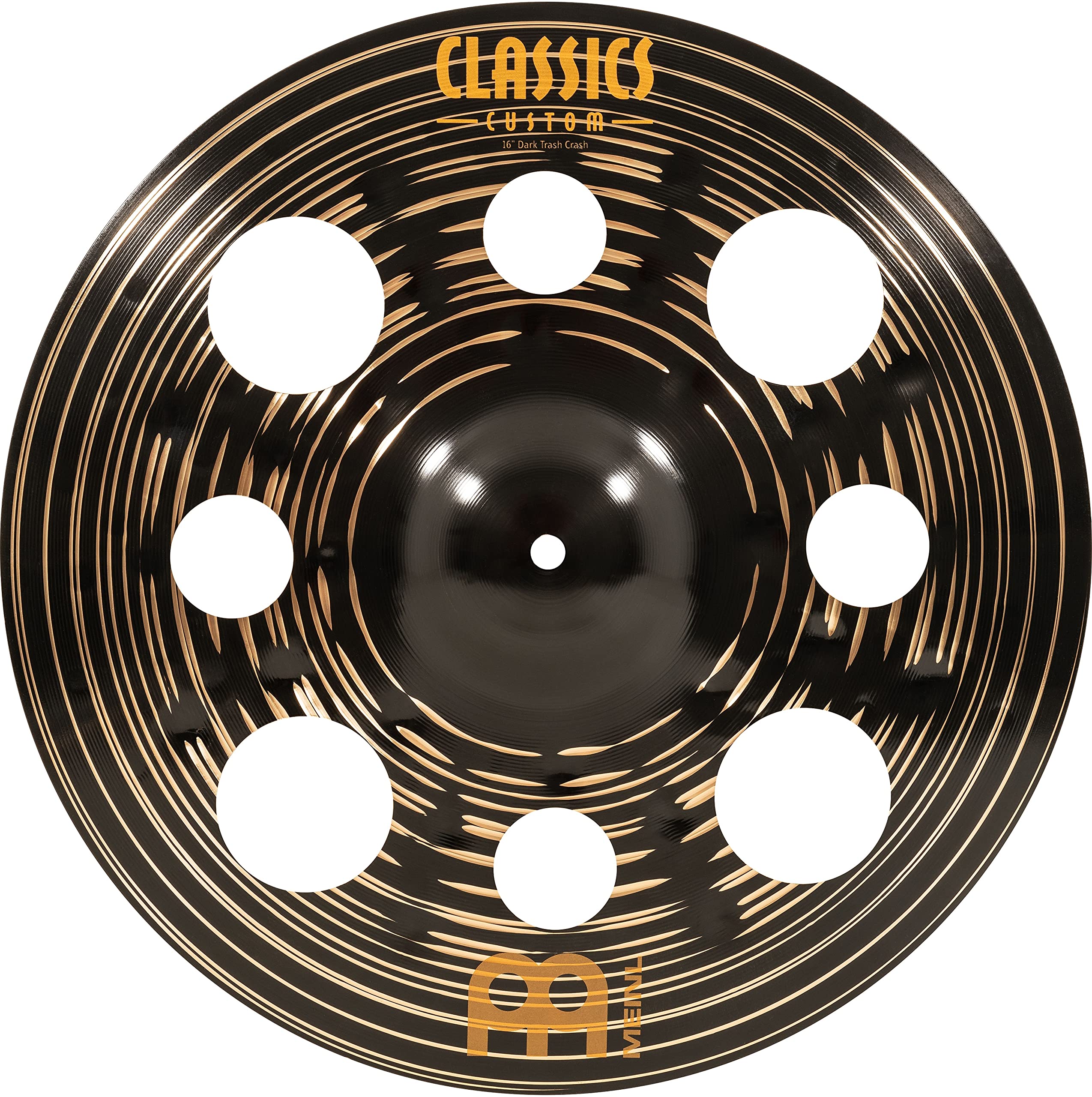 Meinl Cymbals Classics Custom Dark 16'' Trash Crash Cymbal For Drum Set   Made In Germany   B12 Bronze, 2 Year Warranty (Cc16Dat