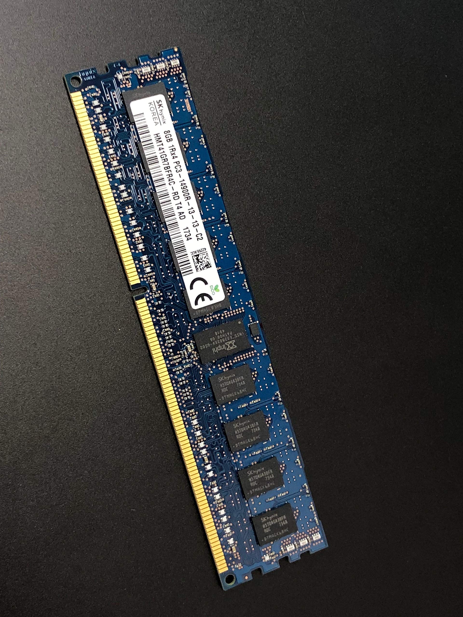 HP 731657 081 Memory 8GB PC3 14900R 1866MHzSingle RDIMM, 1 Rank