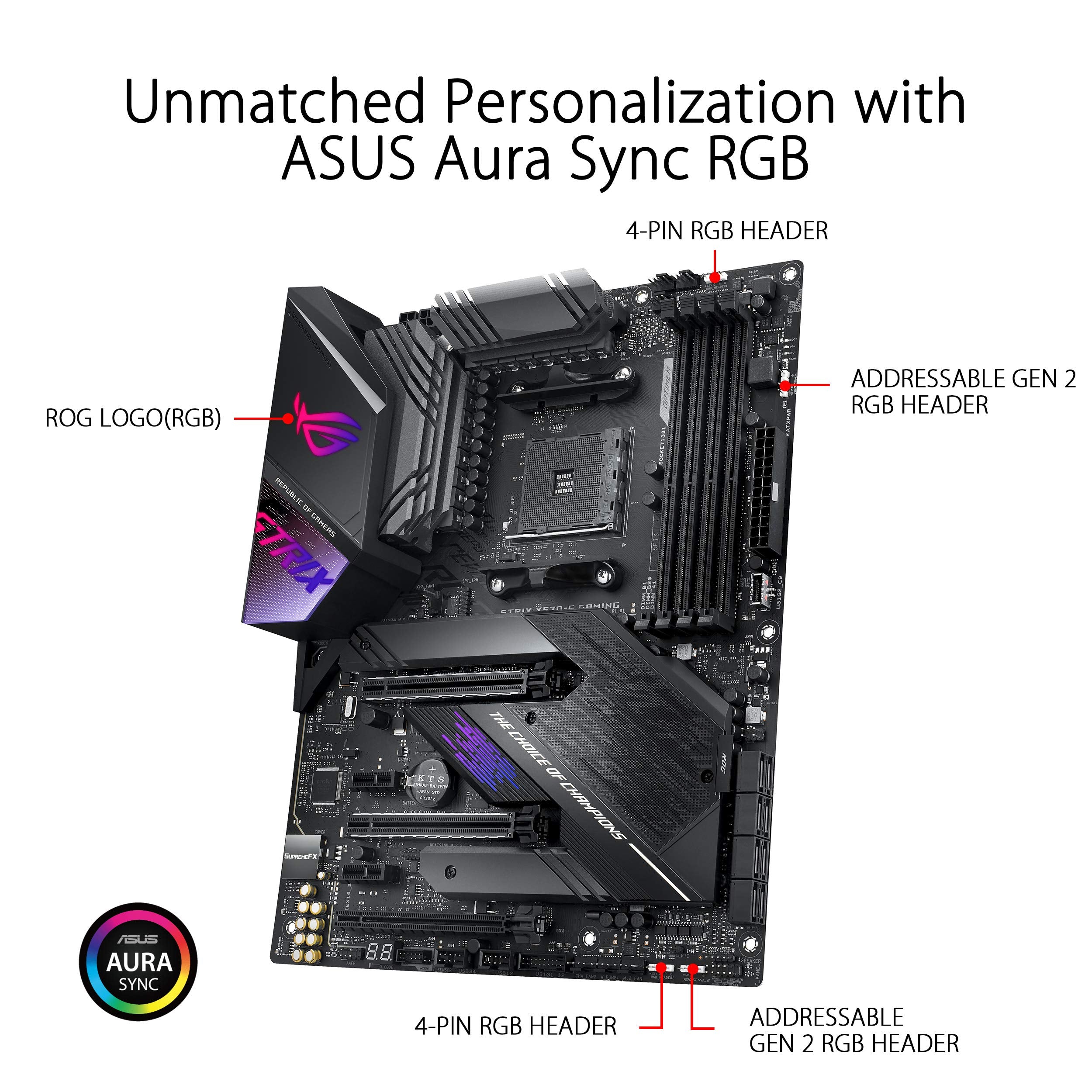 Asus Rog Strix X570 E Gaming Atx Motherboard  Pcie 4.0, Aura Sync Rgb Lighting, 2.5 Gbps And Intel Gigabit Lan, Wifi 6 (802.11Ax