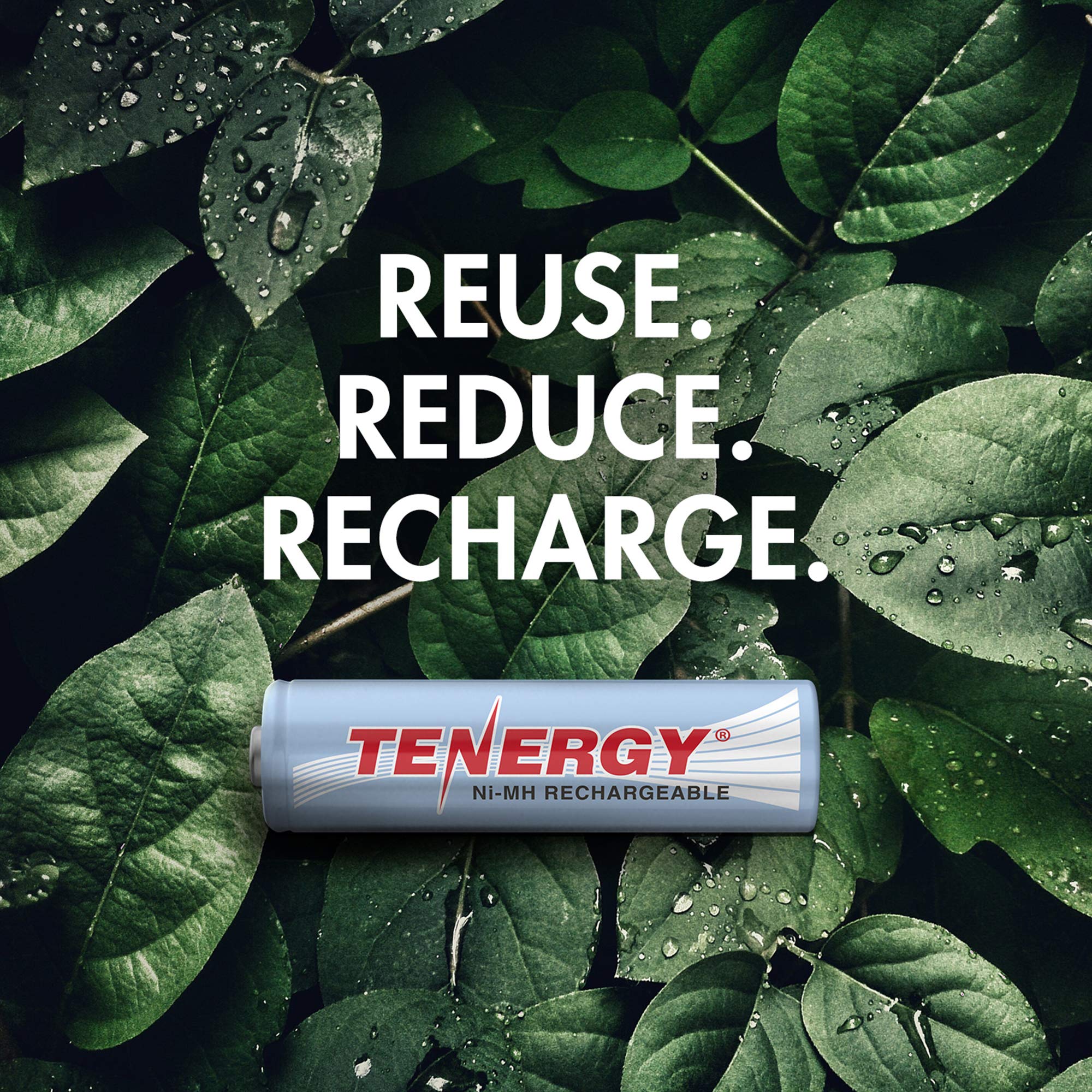 Tenergy High Drain Nimh Rechargeable Battery Combo, 4Xaa And 4Xaaa Rechargeable Batteries, 8 Pack