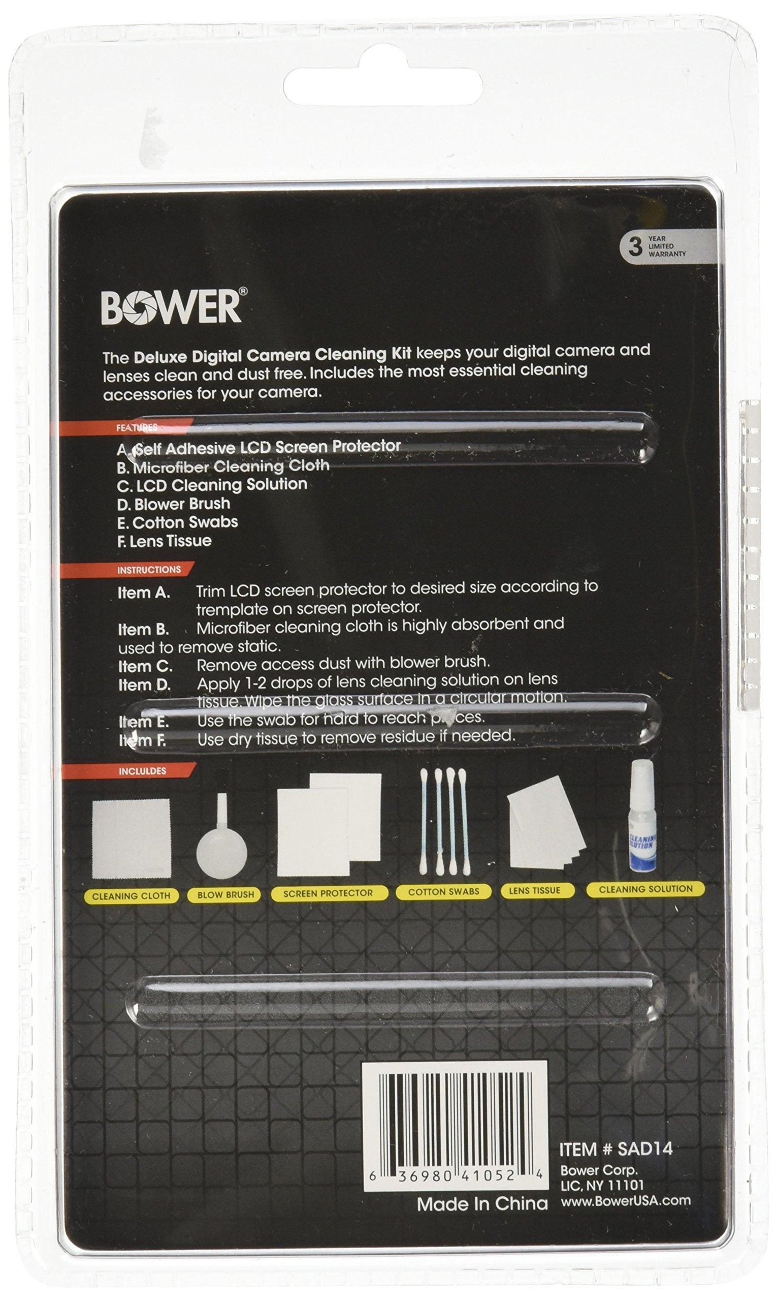 Bower Sad14 6 In 1 Digital Camera Cleaning Kit