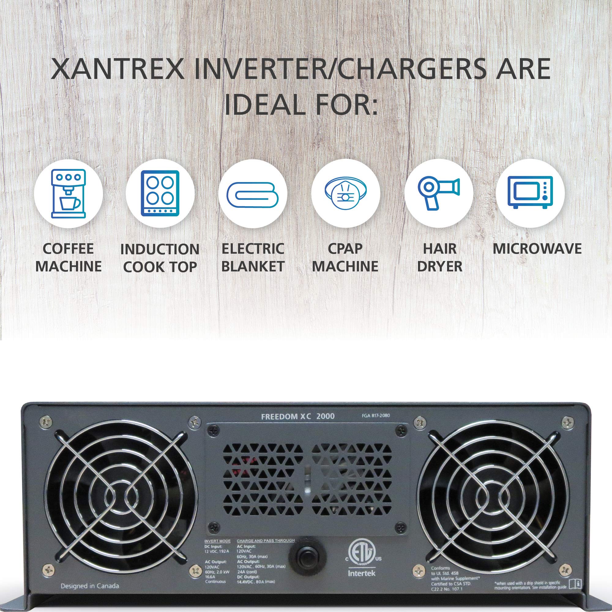 Inv/Chgr, Freedom Xc, 2000W 12V 230V