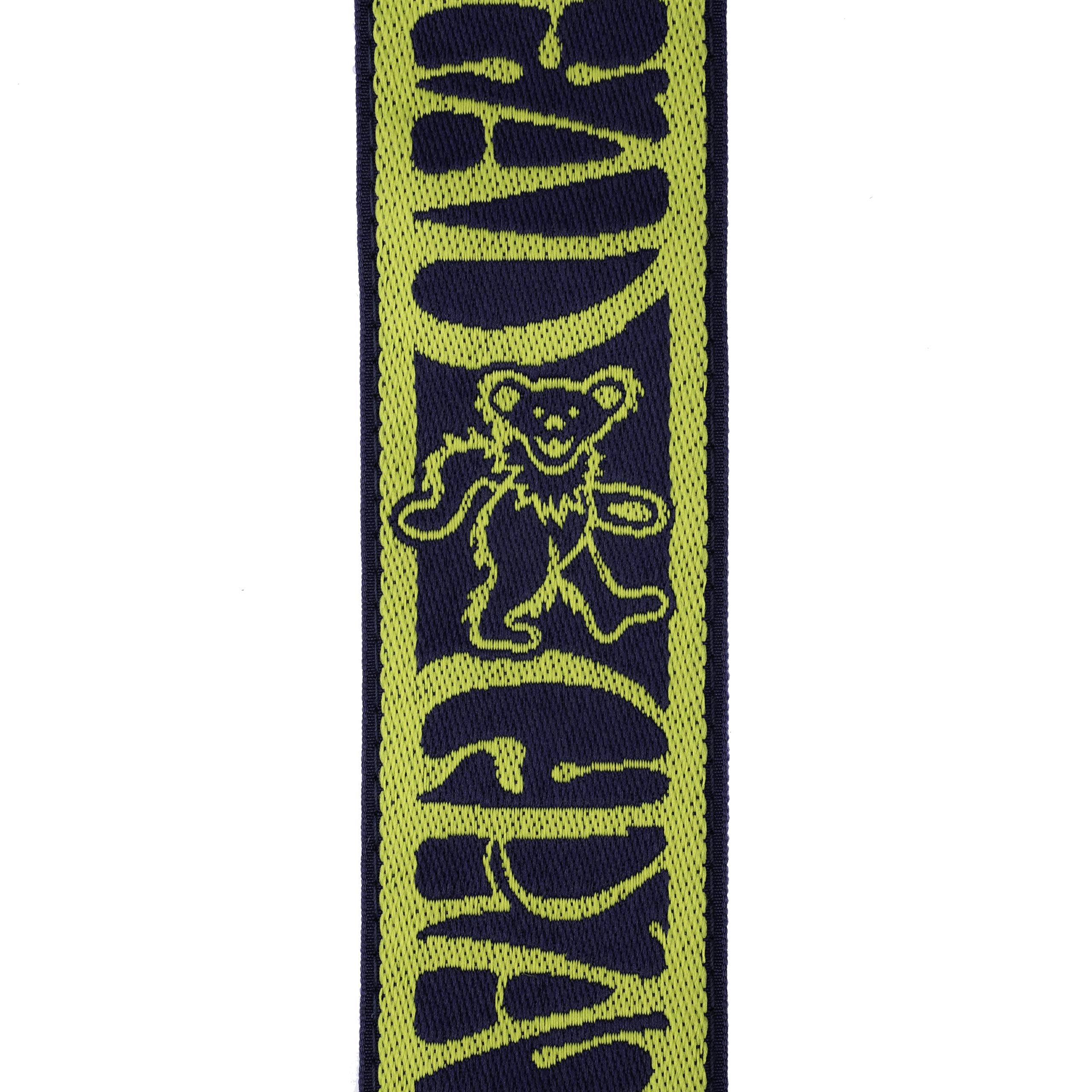 Daddario Grateful Dead Woven Guitar Strap Dancing Bears, Yellow/Navy (50Gd02)