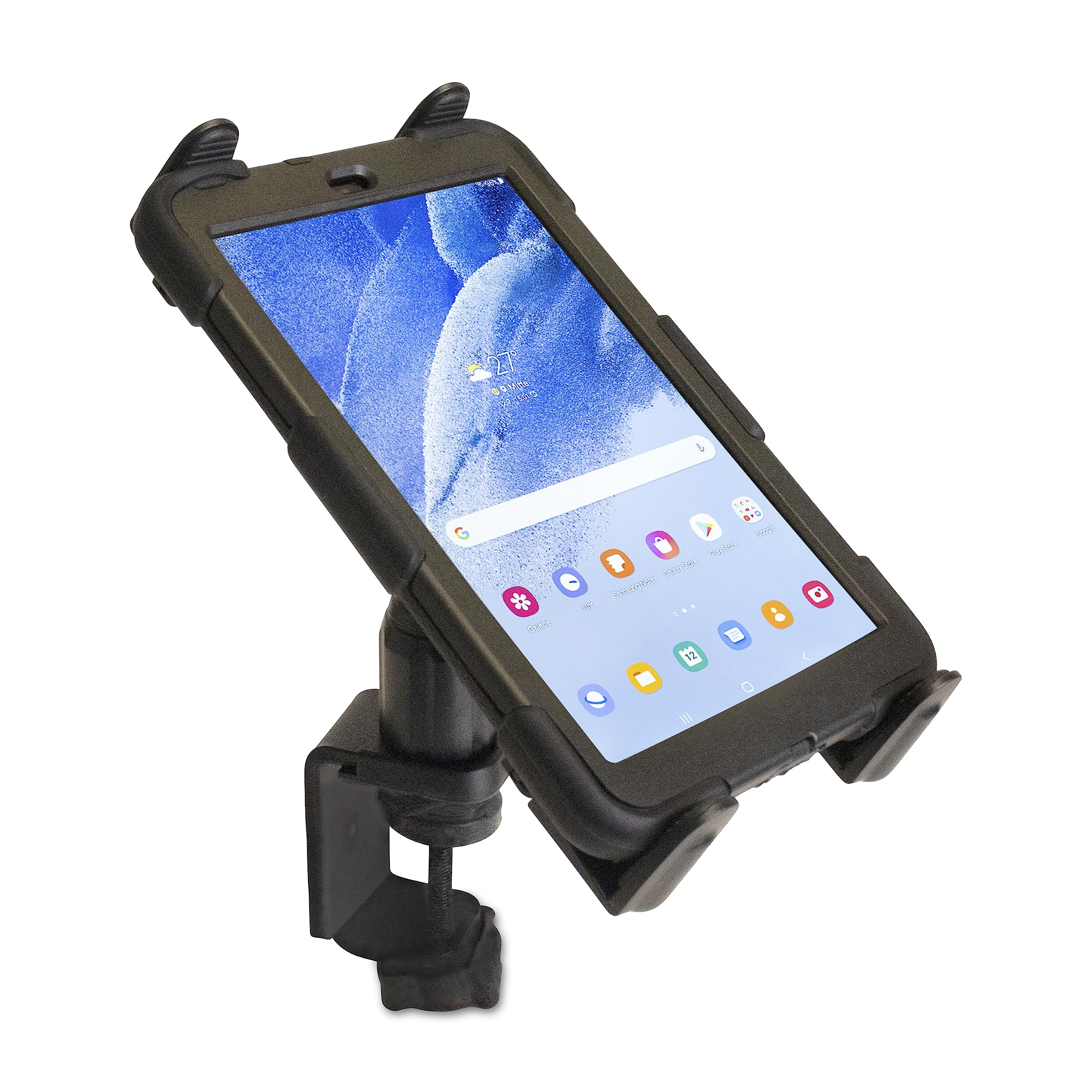 Arkon Mounts - Heavy Duty Tablet Holder With Clamp Stand | Tablet Mount For Mic Stand, Bed, Desk | 360 Adjustability | Stable An