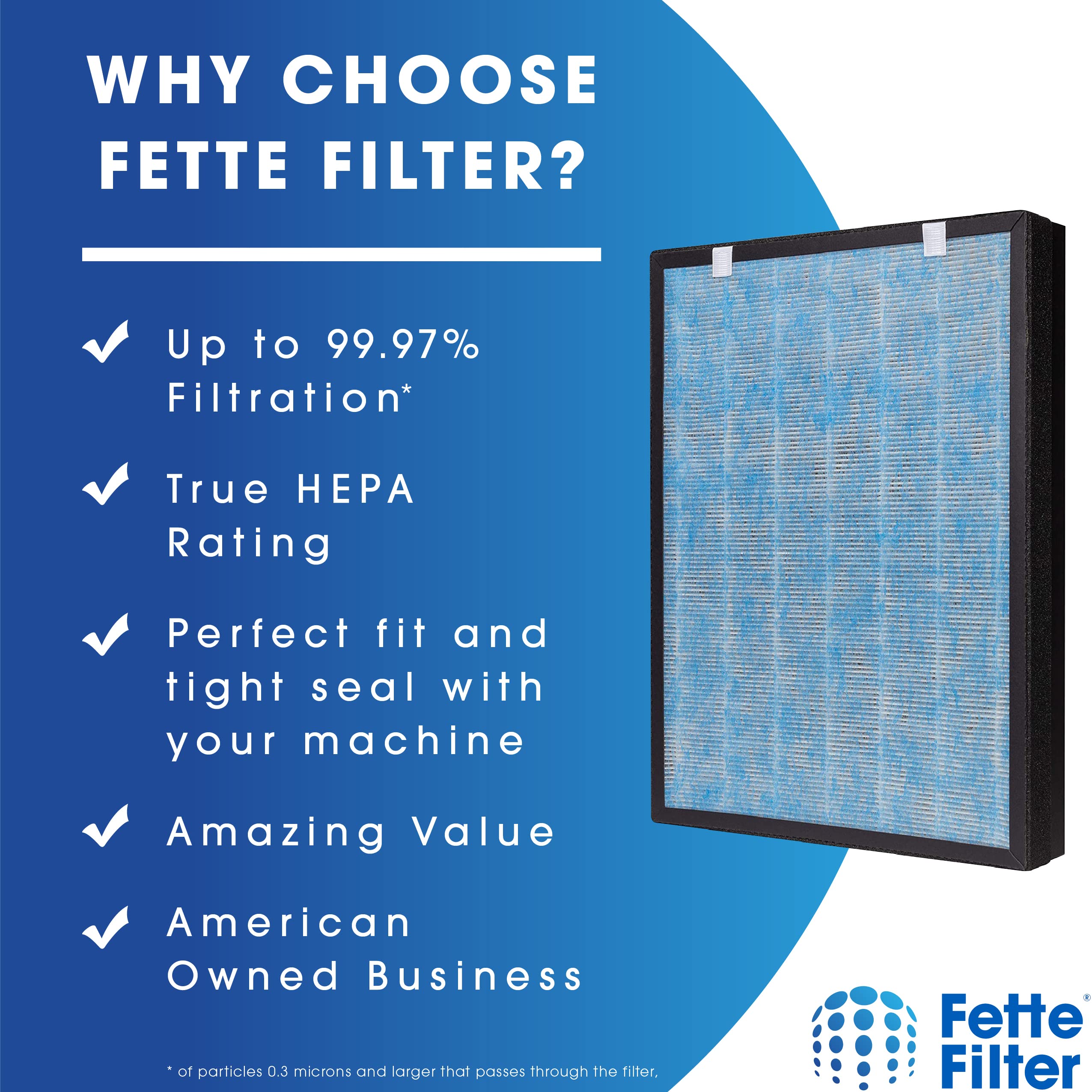 Fette Filter   Hsp002 True Hepa H13 Air Filter Compatible With Hathaspace Hsp002 Smart True Hepa Air Purifier For Home Large Roo