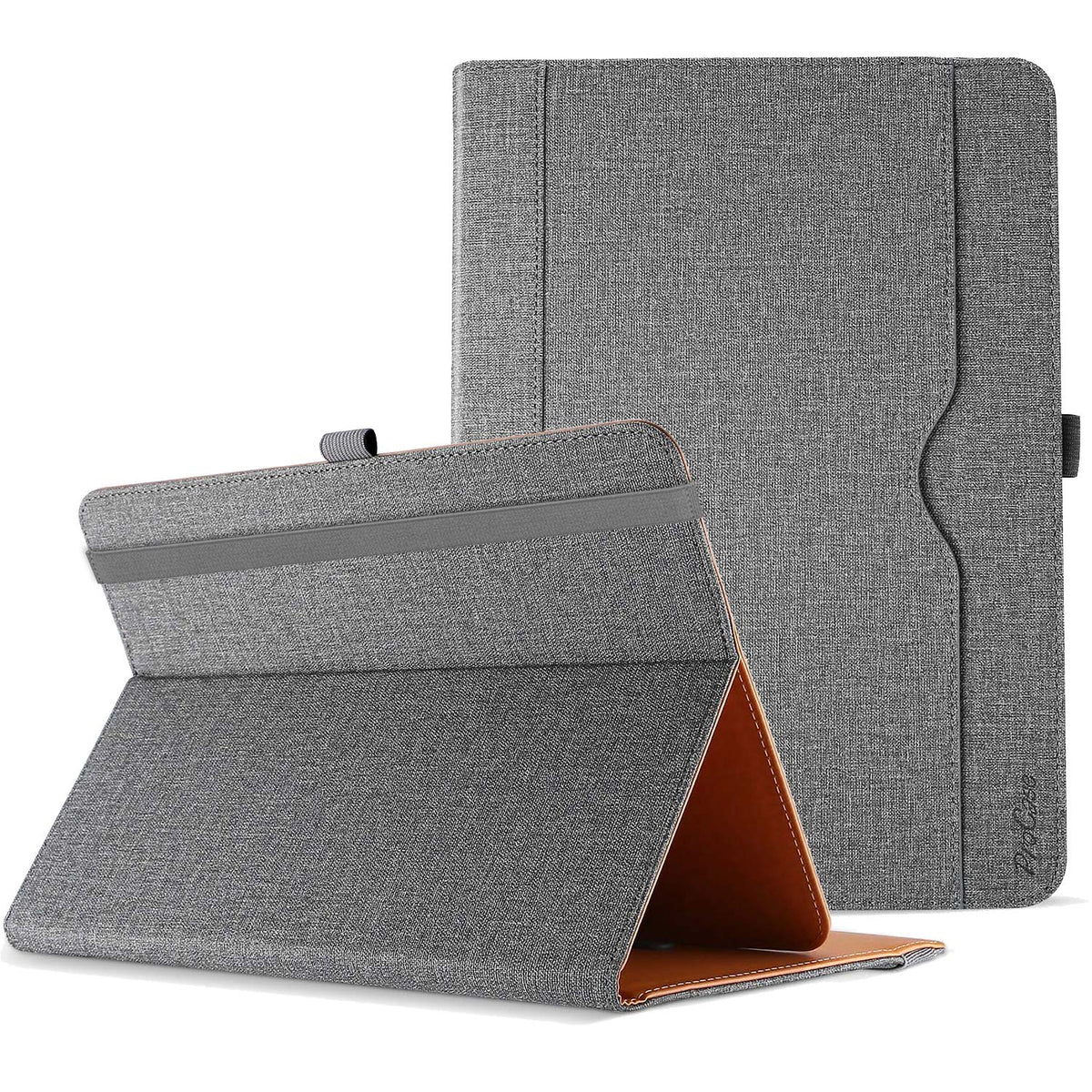 Procase Universal Tablet Case 9' 10.1' Inch, Stand Folio Tablet Case Protective Cover For 9' 9.7' 10' 10.1' Touchscreen Tablet With Multiple Viewing Angles And Pen Holder  Grey