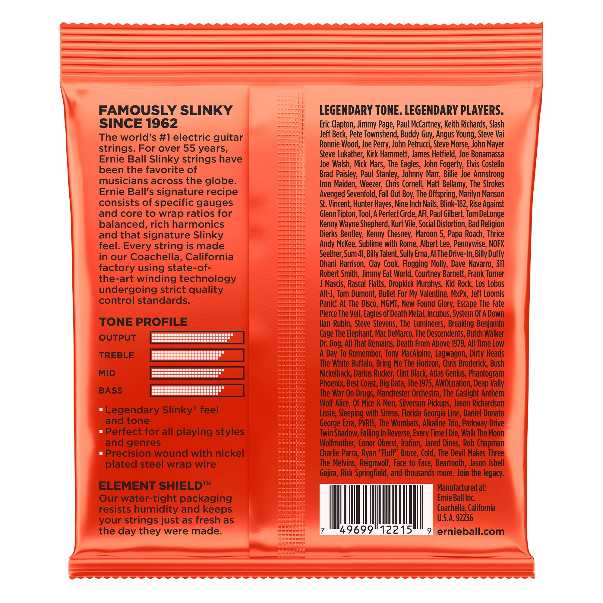Ernie Ball Skinny Top Heavy Bottom Electric Guitar Strings, Lot Of 2, P02215^2