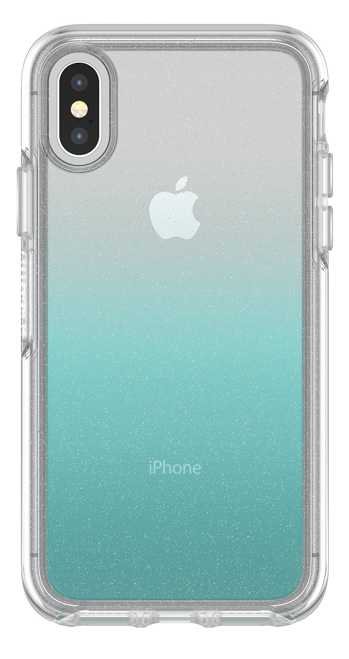 Otterbox Symmetry Clear Series Case For Iphone Xs & Iphone X   Retail Packaging   Aloha Ombre (Silver Flake/Clear/Aloha Ombre)