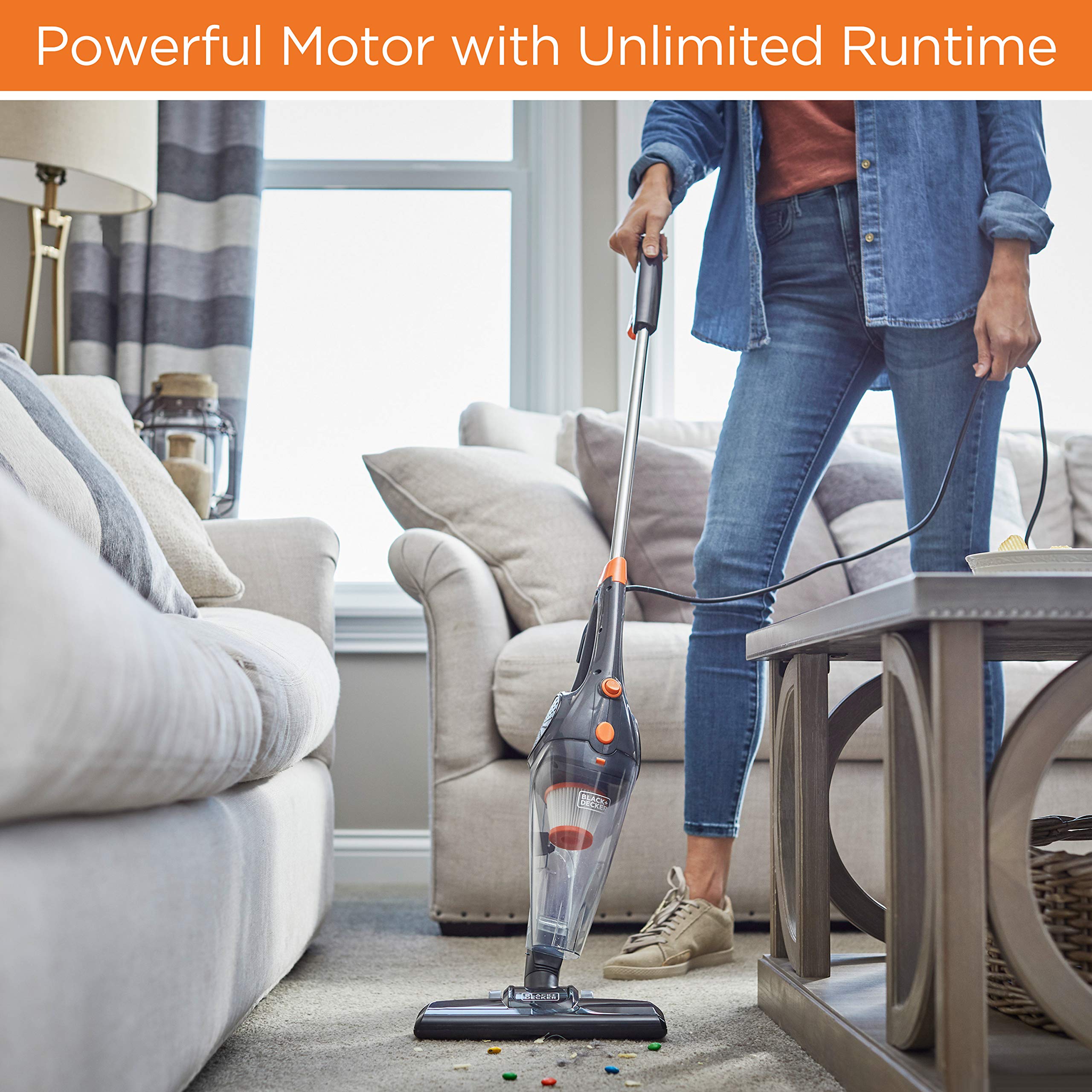 Black+Decker Bdxhhv005G 3 In 1 Vacuum, Gray