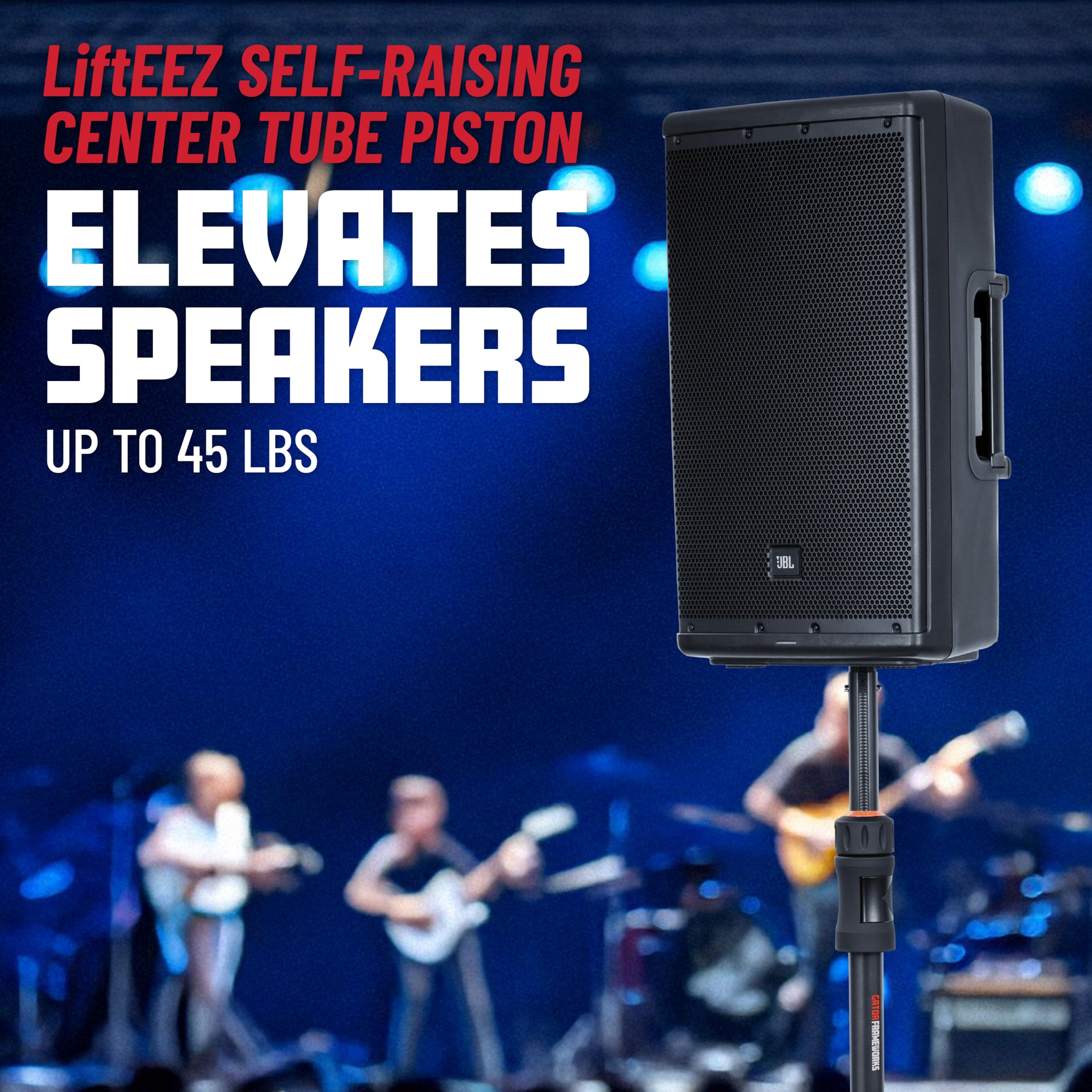 Gator Frameworks Id Series Speaker Subwoofer Stand With Lift Assist