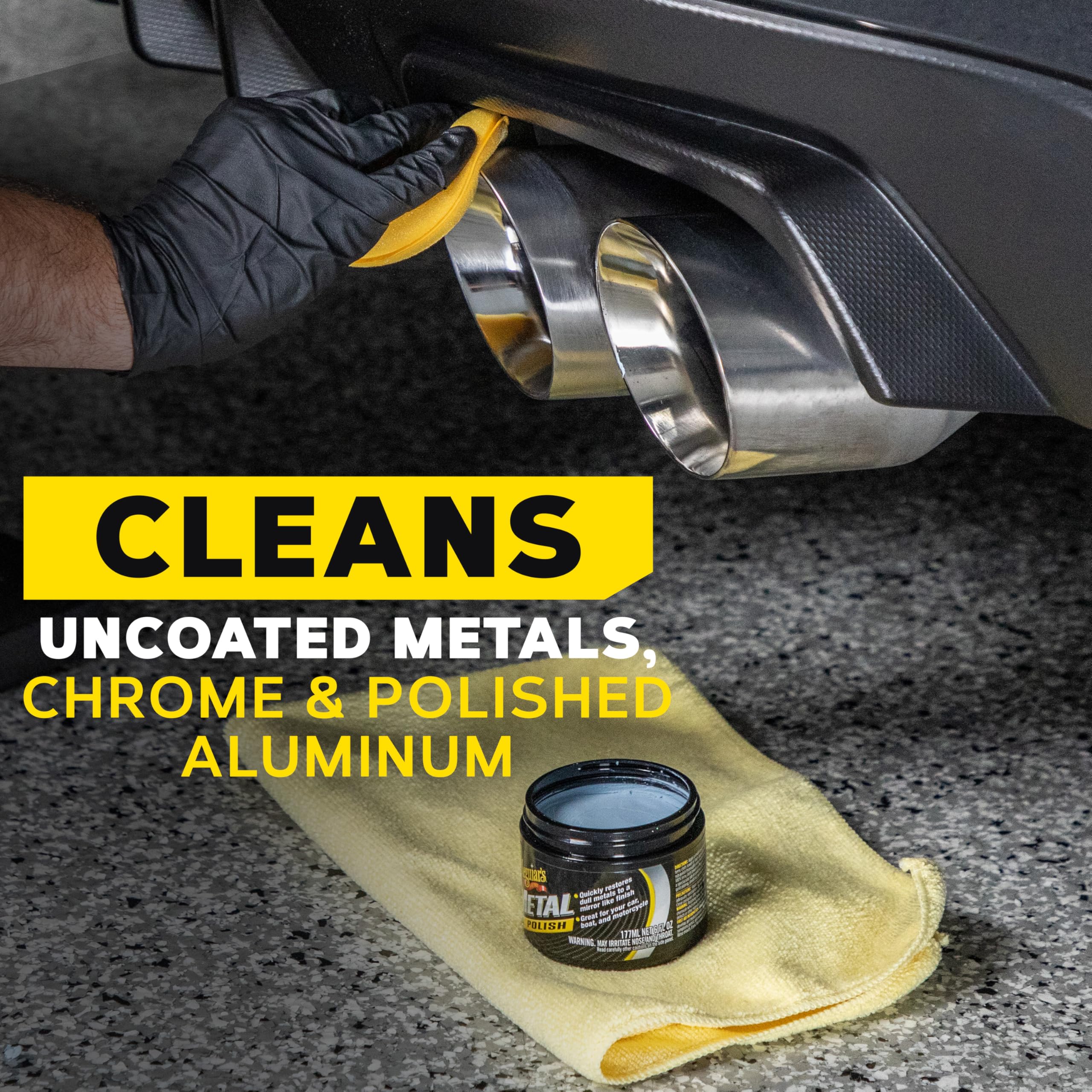 Meguiar'S G211606 Metal Polish, Safe For All Uncoated Metals, Removes Stains And Swirls For A Quick And Easy Clean, Restores Shi,WBAUVB0B3NMFN2L