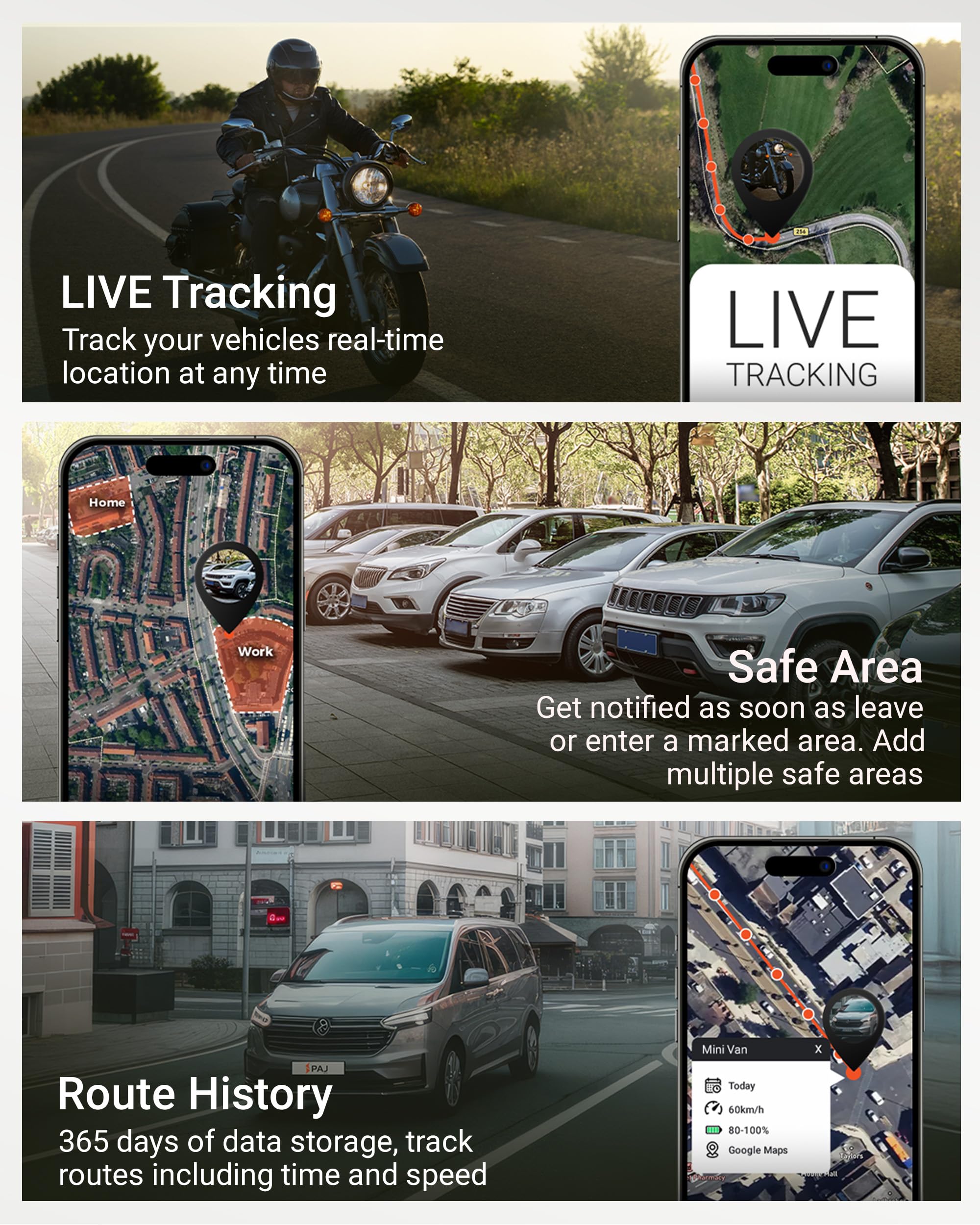 Paj Gps Tracker   Allround Finder 4G   Real Time Gps Tracking For Cars, Motorcycles, Kids & Seniors   Sos Button, Voice Messages