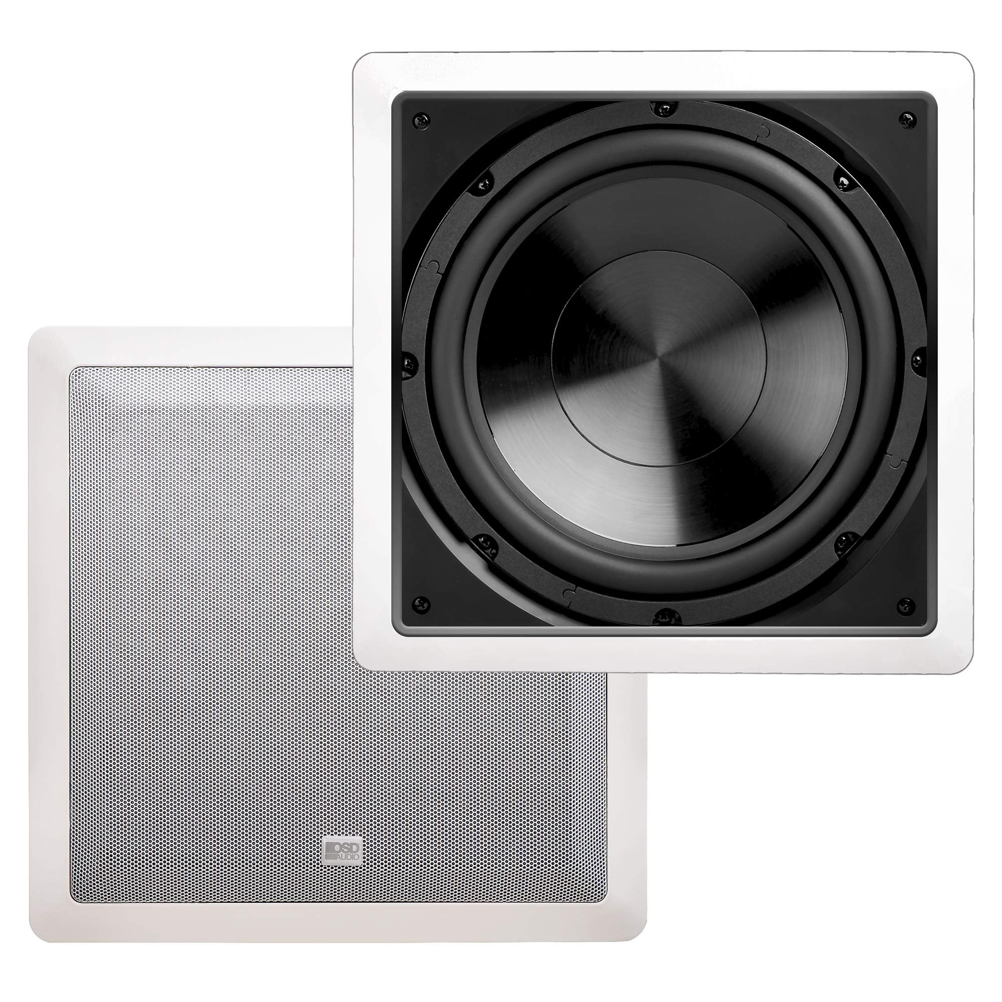 OSD 10' in Wall Subwoofer 200W Easy Install, Paintable Grill IWS10