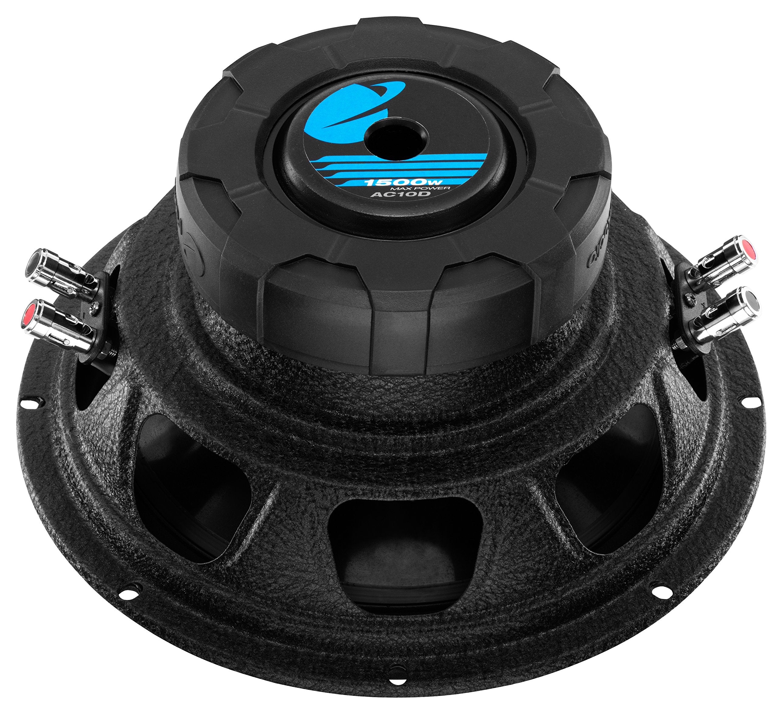 Planet Audio AC10D 10 Inch Car Subwoofer - 1500W Max, Dual 4 Ohm Voice Coil, Black