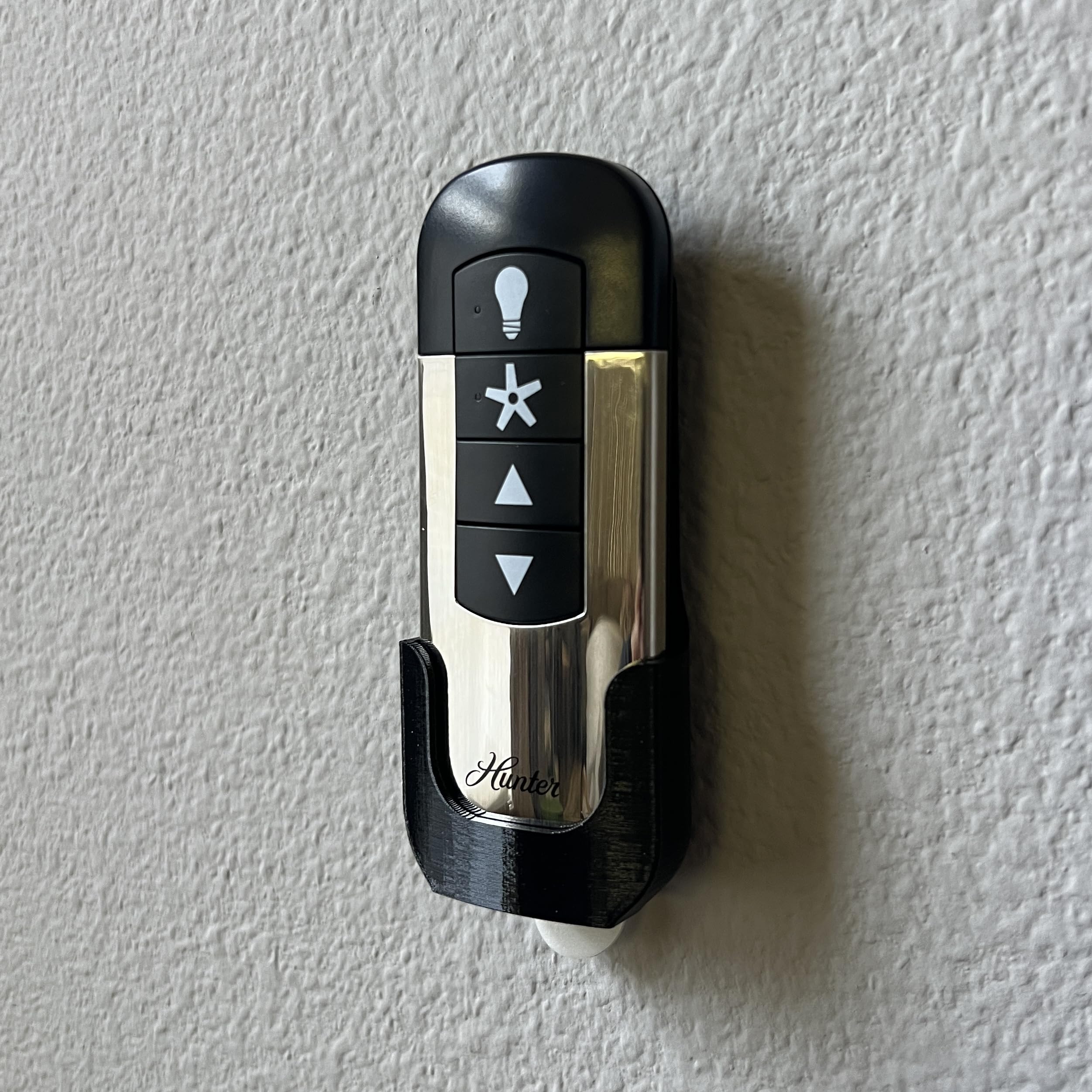 Wall Holder Mount For Hunter Ceiling Fan Remote (3D Printed In The Usa) (Black)