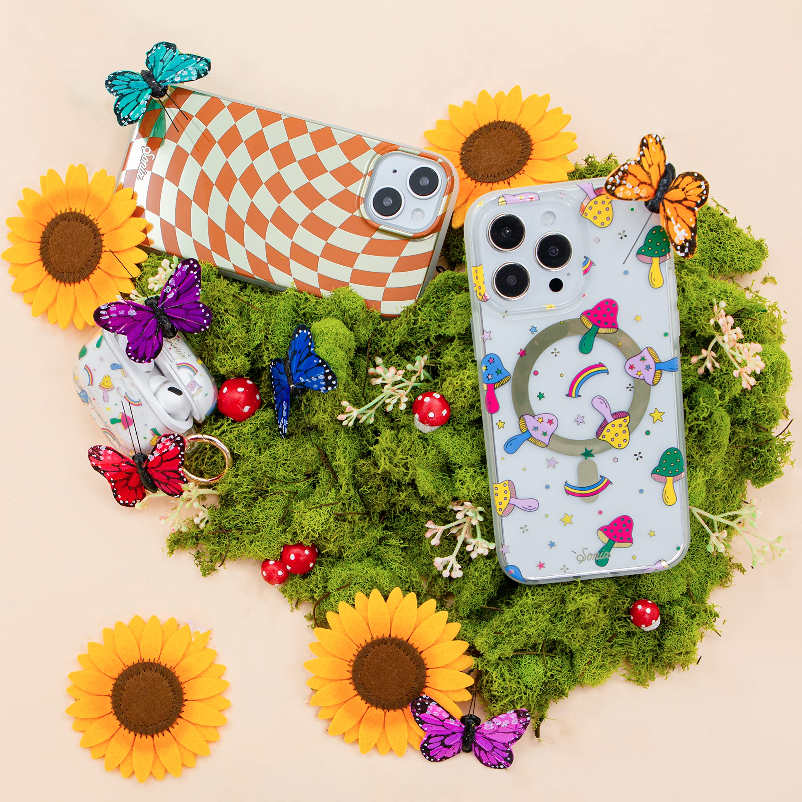 Sonix Case For Iphone 14 Pro | Compatible With Magsafe | 10Ft Drop Tested | Mushrooms