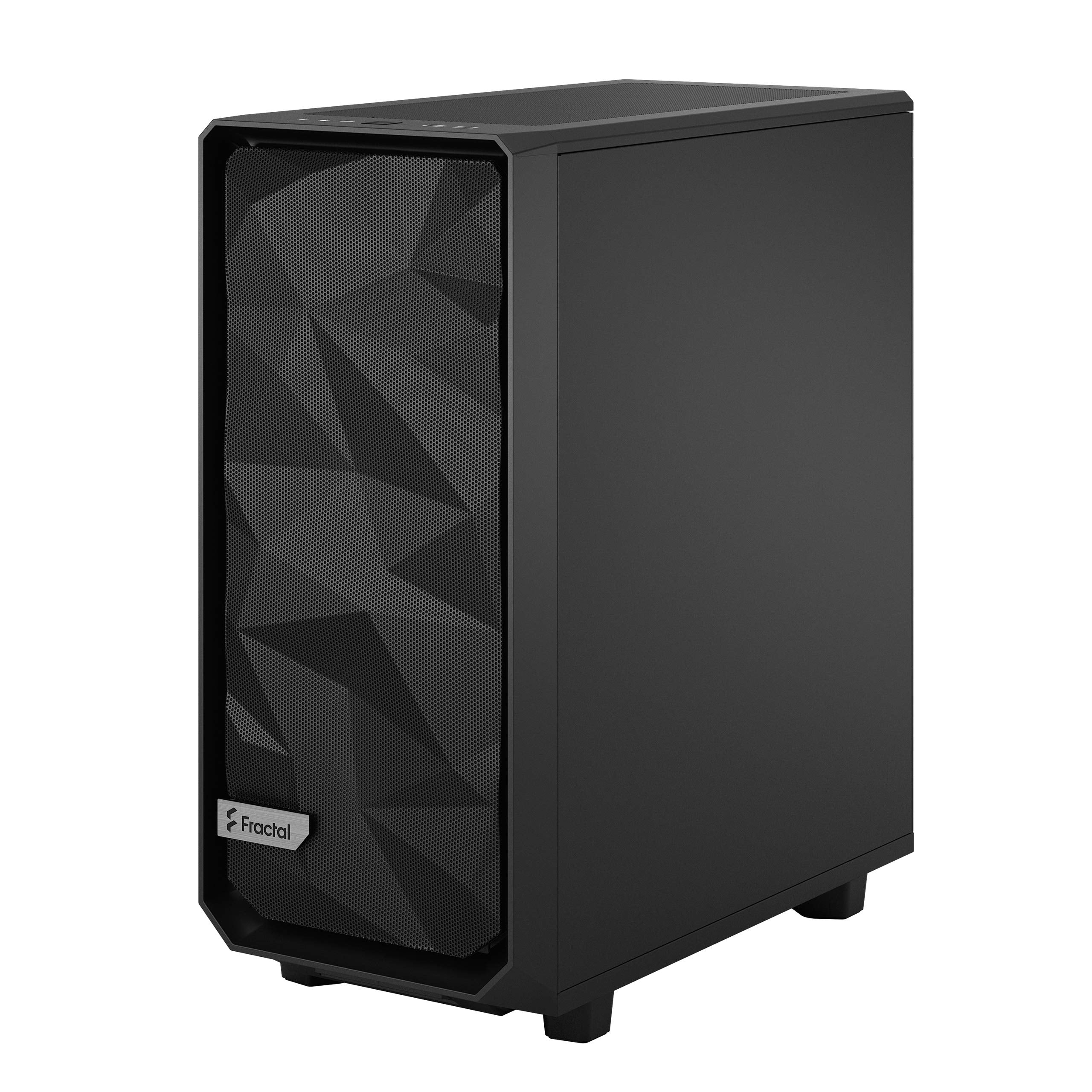 Fractal Design Meshify 2 Compact Black Atx Flexible High Airflow Light Tinted Tempered Glass Window Mid Tower Computer Case
