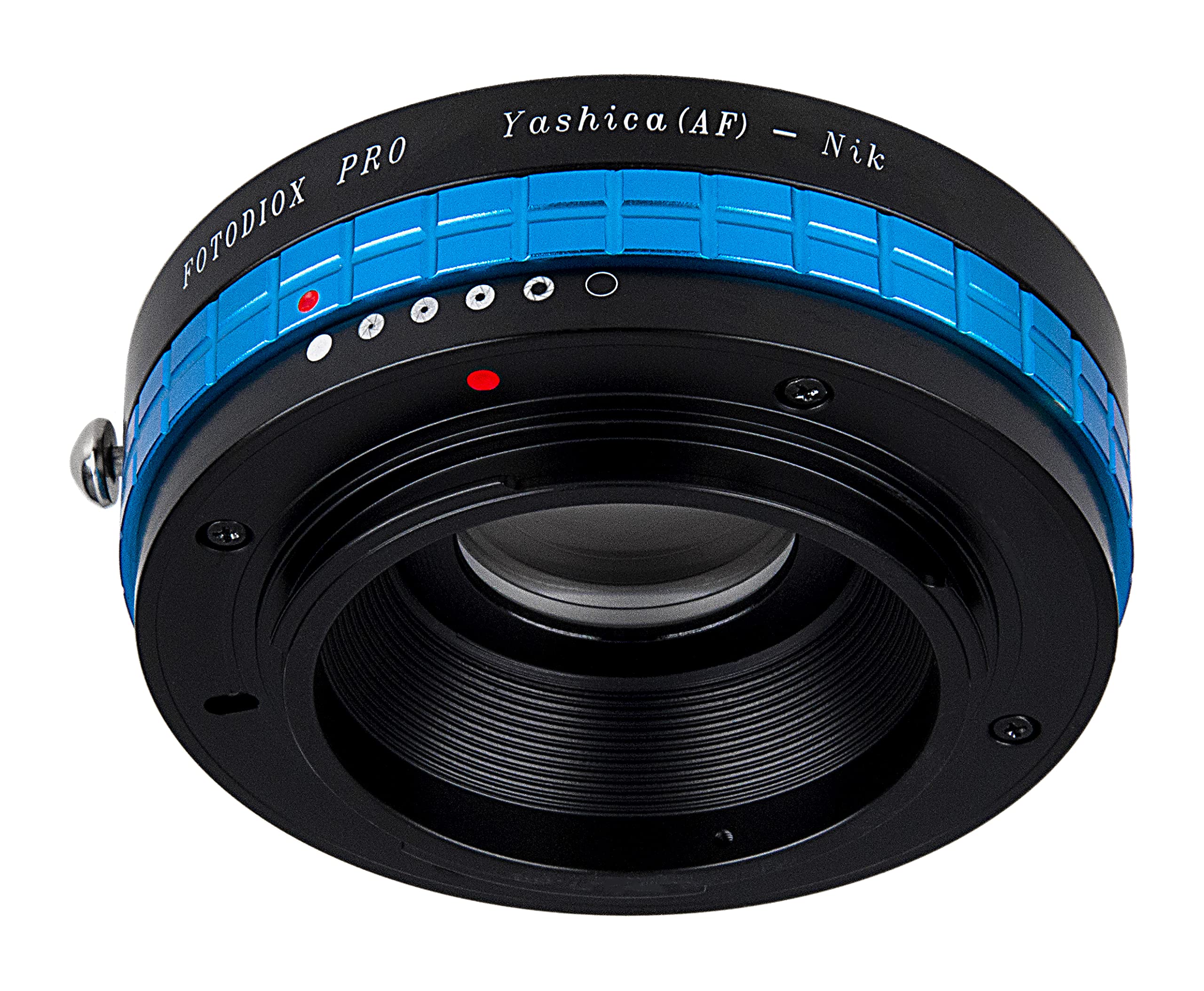 Fotodiox Pro Lens Mount Adapter - Yashica 230Af (Yaf, Y230Af) Lens To Nikon Slr/Dslr Camera With Aperture Control Dial And Glass
