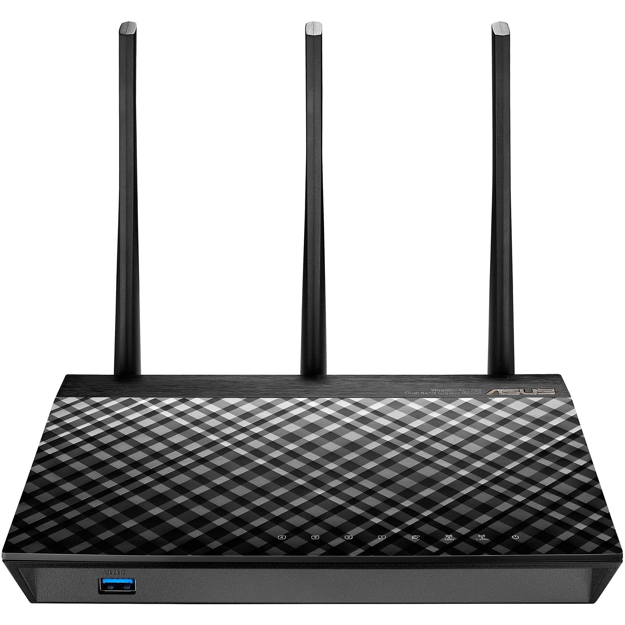 ASUS AC1750 WiFi Router (RTAC66U B1)  Dual Band Gigabit Wireless Internet Router, ASUSWRT, Gaming & Streaming, AiMesh Compatib