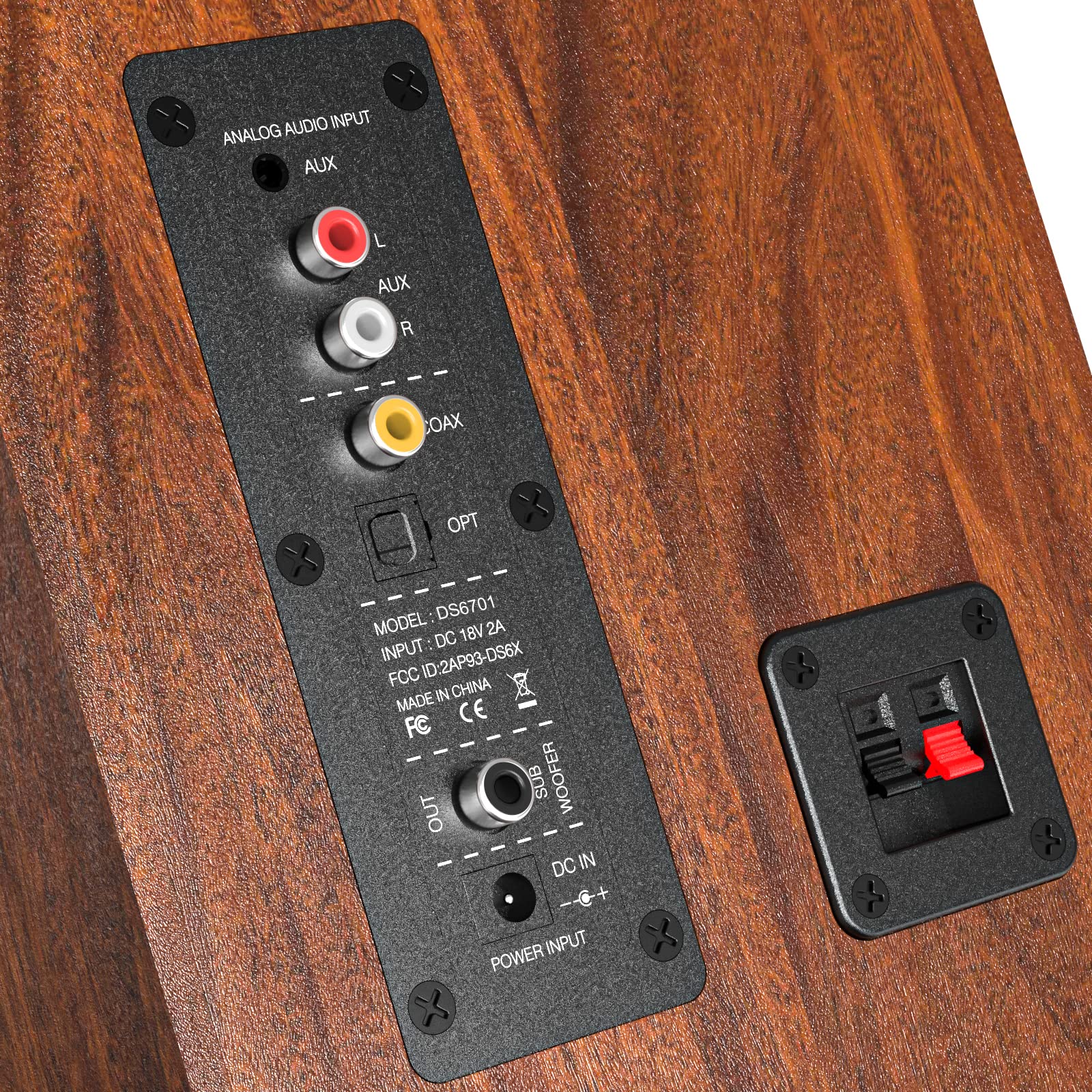 Saiyin Bluetooth Bookshelf Speakers, 40W X 2 Powered Tv Speakers With 4 Inch Woofer, Turntable Speakers With Optical/Aux Input/S