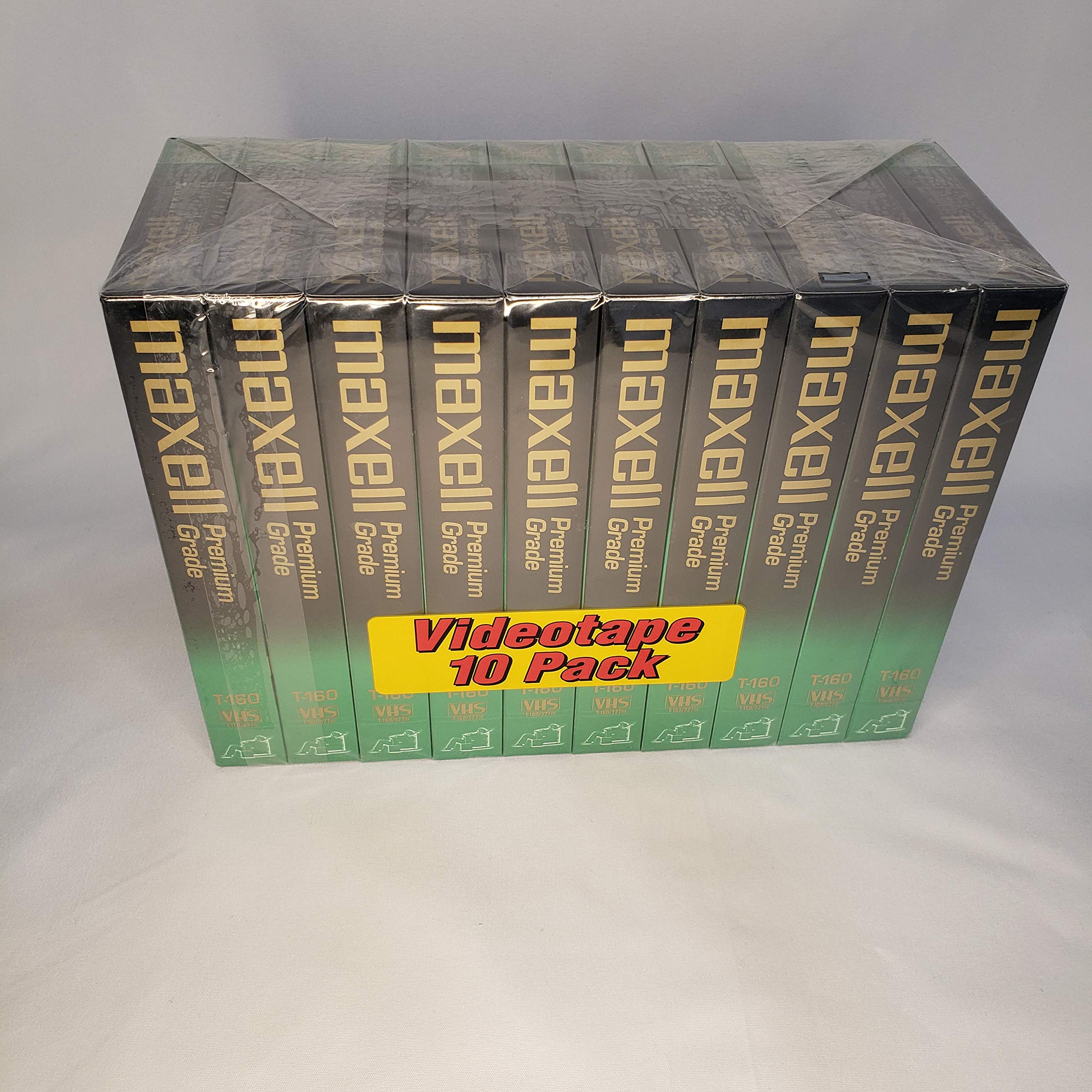 Maxell Standard Grade T-160 VHS Videotapes 10-Pack