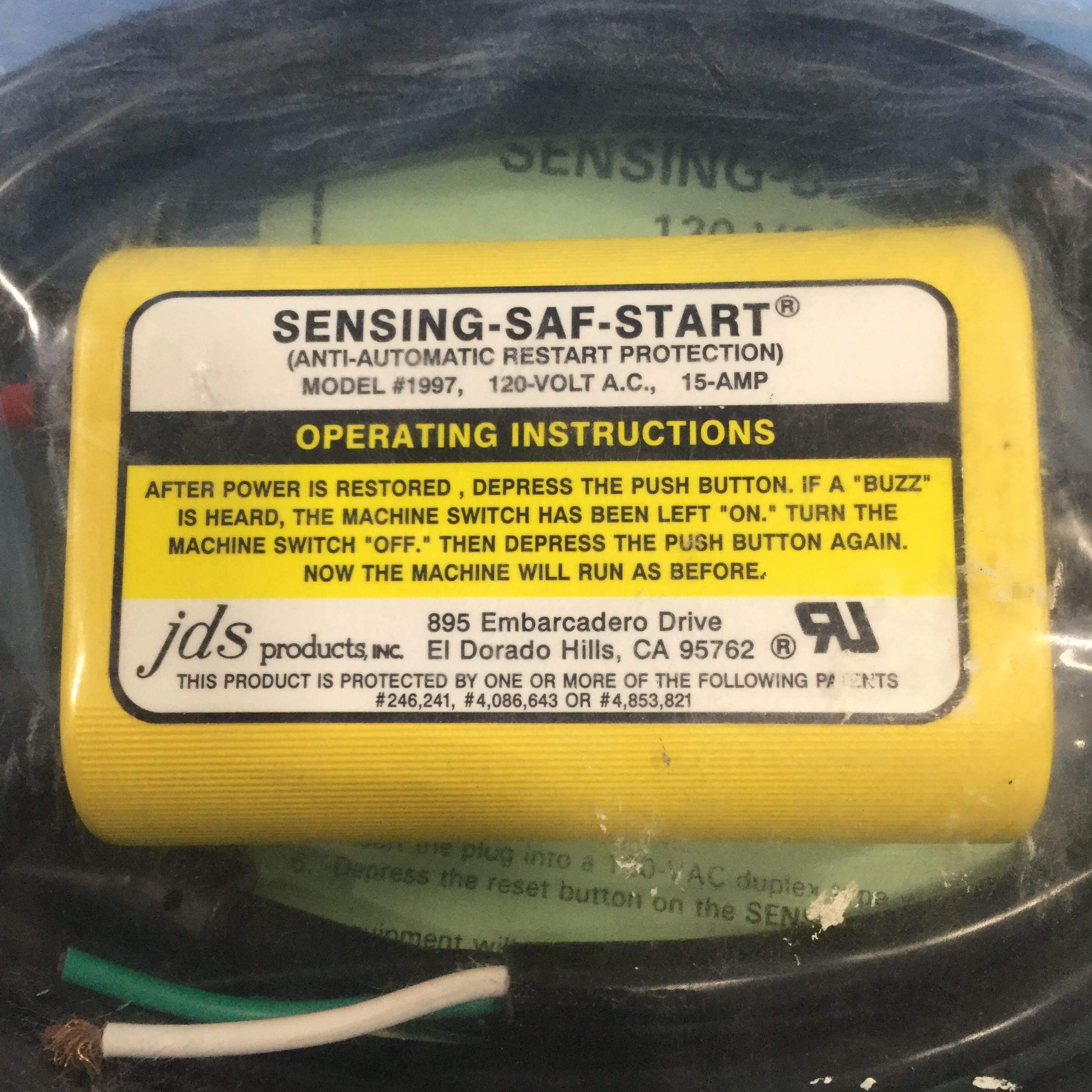 Pwr Cord, 5 15P, Sjto, 9.6 Ft, 15A, 14/3, 120V