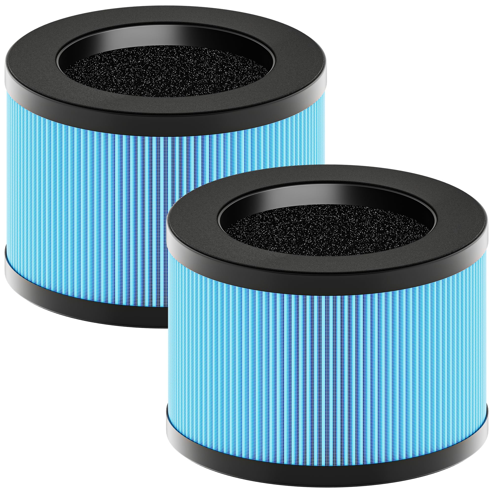 Mk01 & Mk06 True Hepa Filter Replacement For Mk01 Mk06, Tz K1 And Dh Jh01 Air Purifier, Standard Version, Blue, 2 Pack