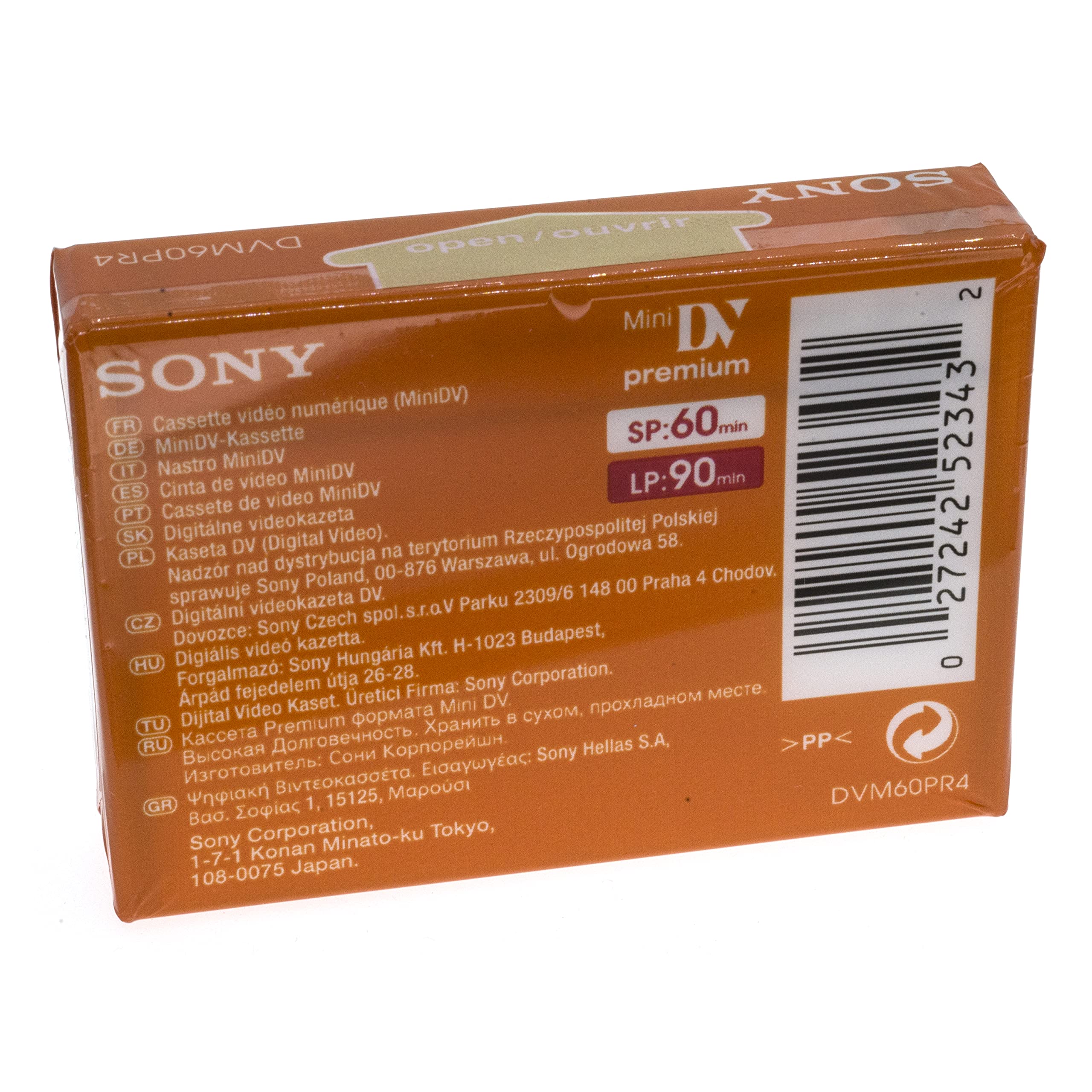 Sondvm60Prl   Sony Premium Grade Dvc Camcorder Videotape Cassette