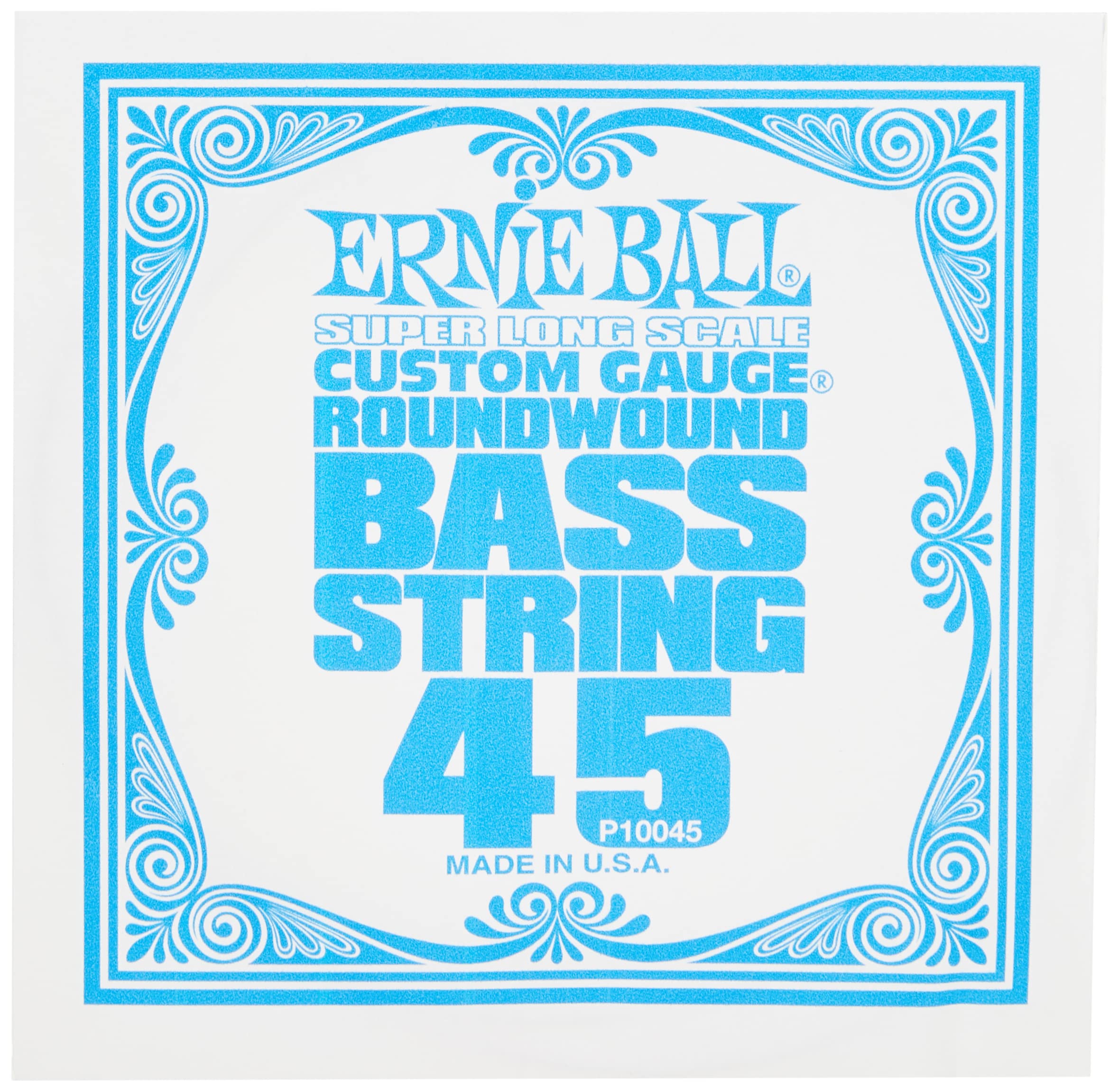 Ernie Ball 5 String Super Long Scale Slinky Nickel Wound Bass Guitar Strings, 45 130 Gauge (P02850)