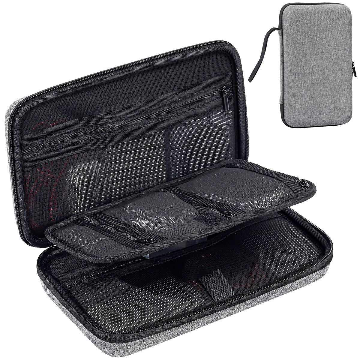 Procase Large Hard Travel Electronic Organizer Case For Macbook Power Adapter Chargers Cables Tech Organizer Hard Drive Usb Flas
