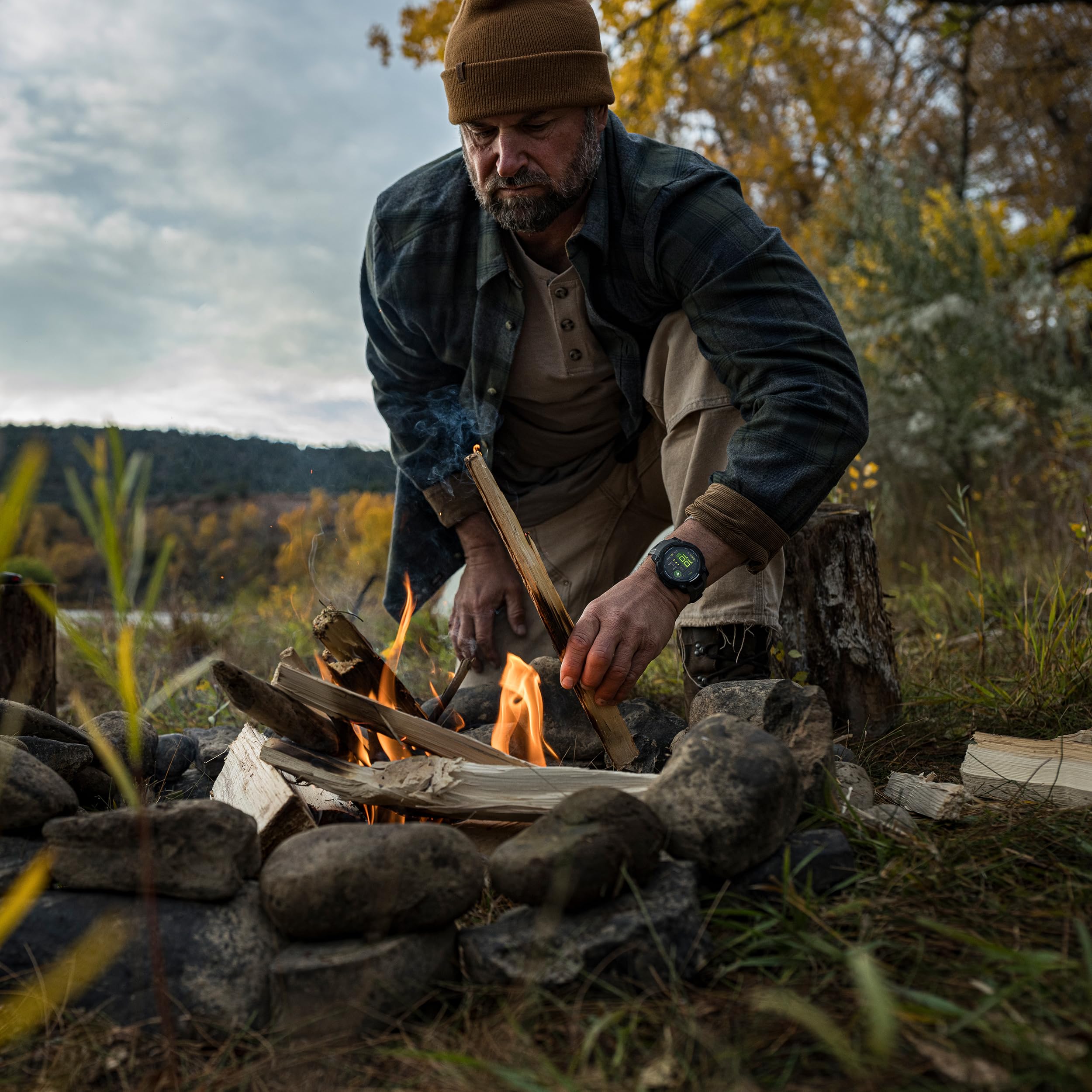 Garmin Instinct 3 Amoled 50Mm (Neo Tropic/Twilight) Rugged Outdoor Gps Smartwatch Bundle   Metal Bezel, Built In Flashlight, Lon