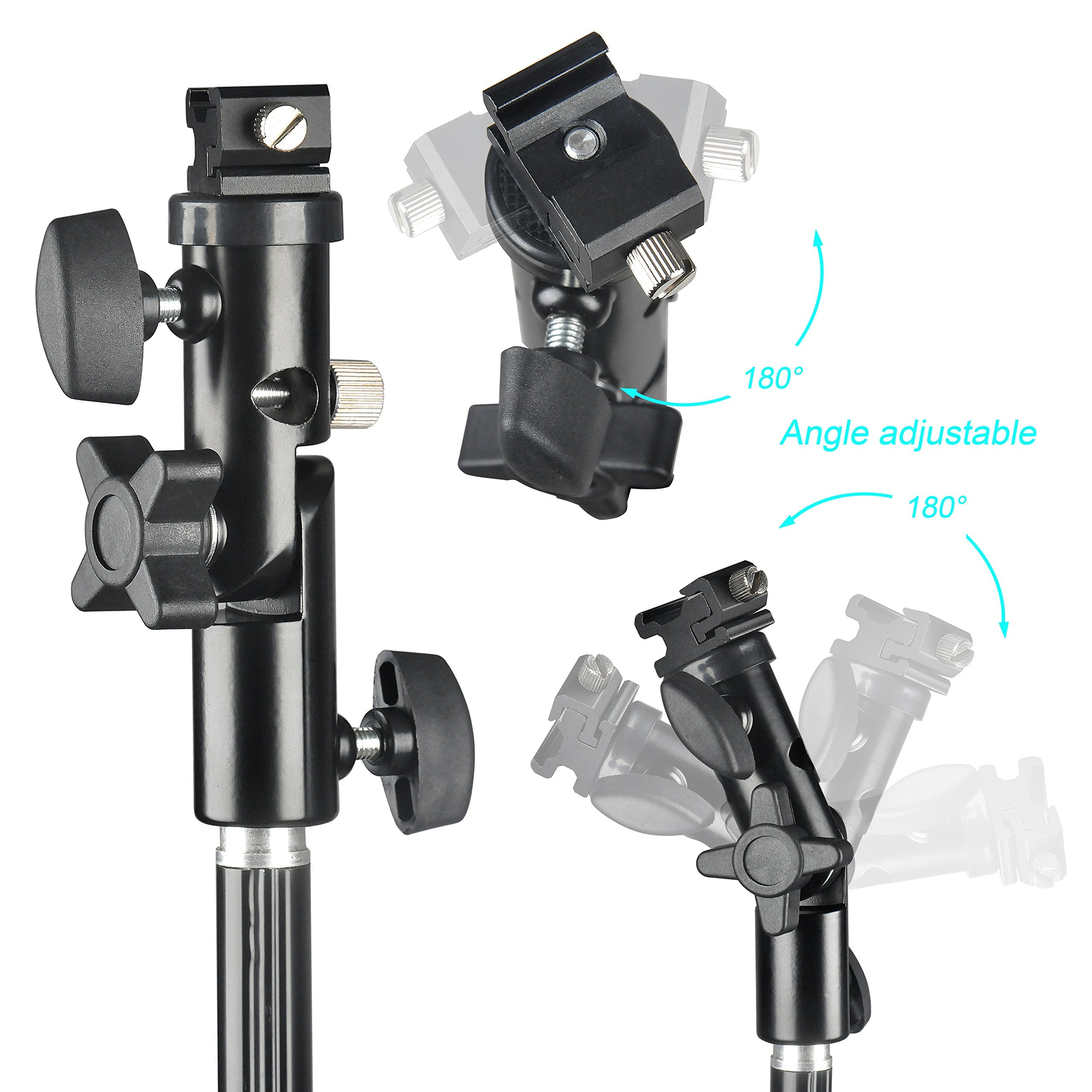 Emart 33 Inch Reflective Photography Umbrella,Studio Camera Photography Props With Adjustable Light Stand,Flash Diffuser For Spe