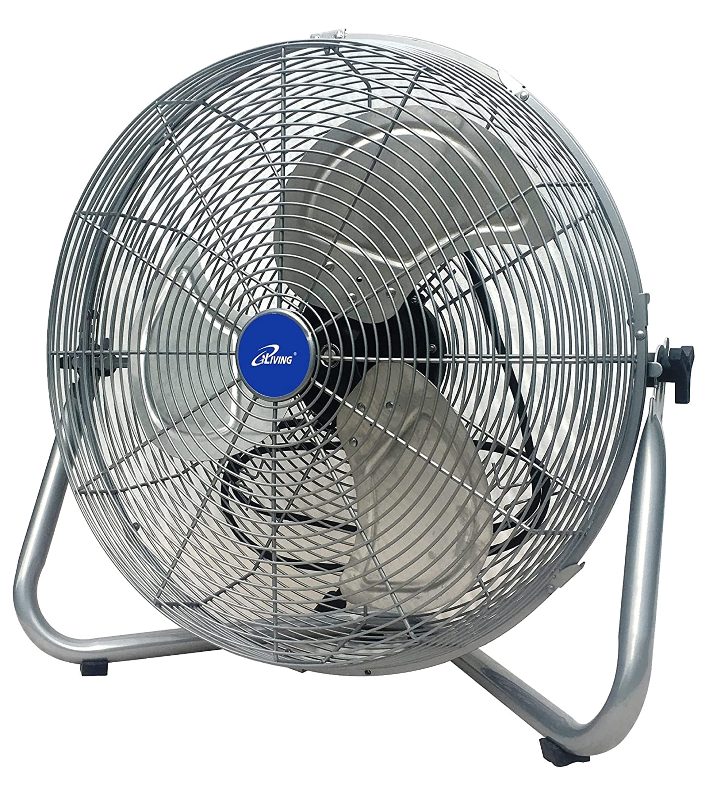 Iliving Ilg8F21 Turbo High Velocity Floor Fan, 20 Inch / 7500 Cfm, Silver