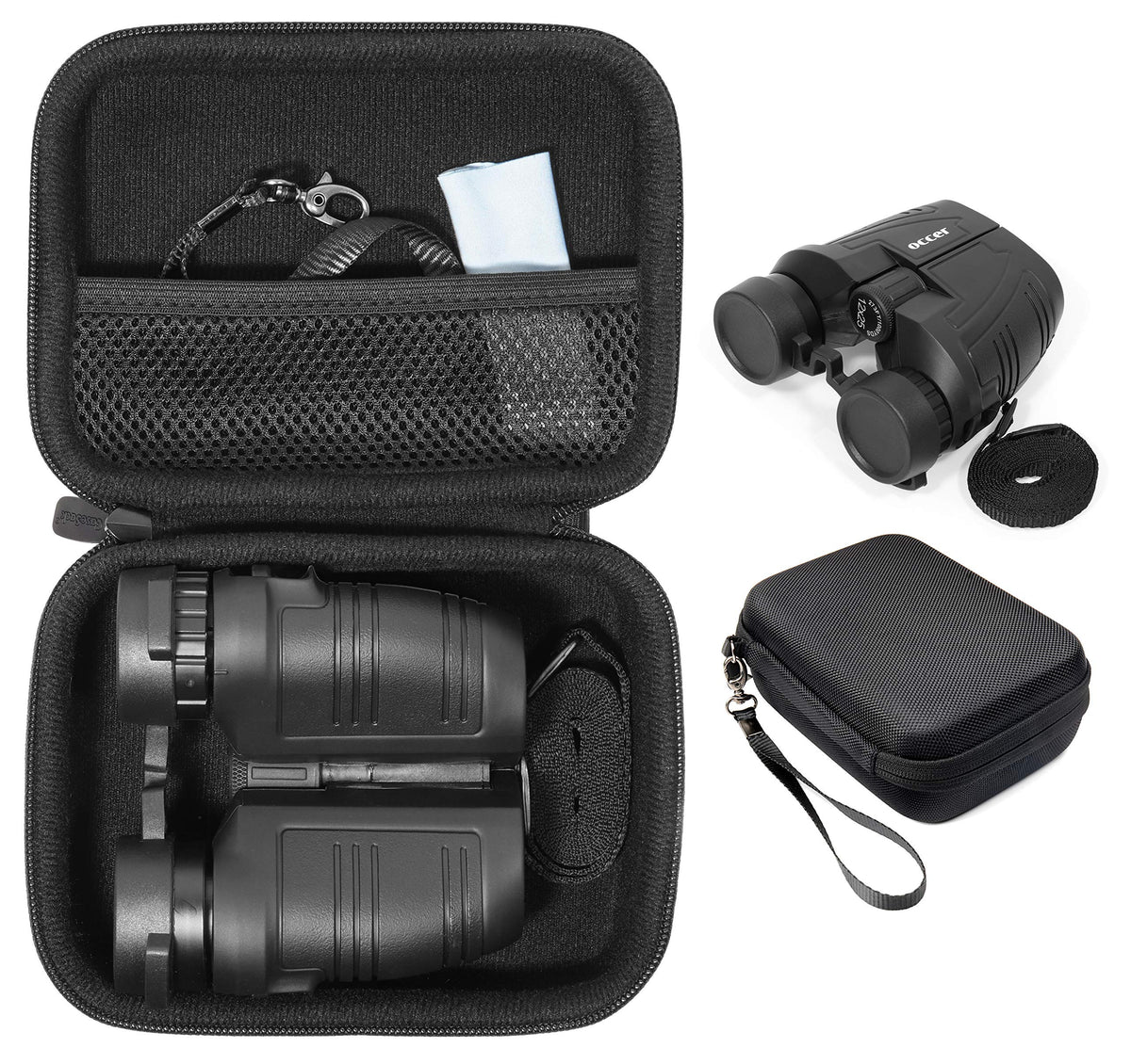 Binoculars Case Compatible With 15X25, 12X25, 10X25, 16X21 Binoculars Like Occer, Hontry, Gskyer, Skygenius, Aurosports, Pentax,