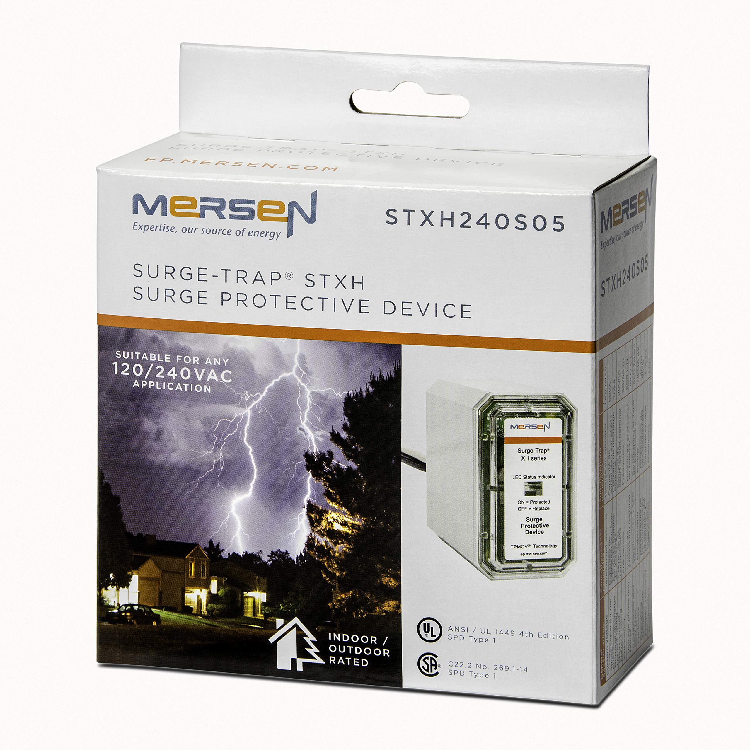 Mersen Stxh240S05 Split Phase Residential Surge, Grey